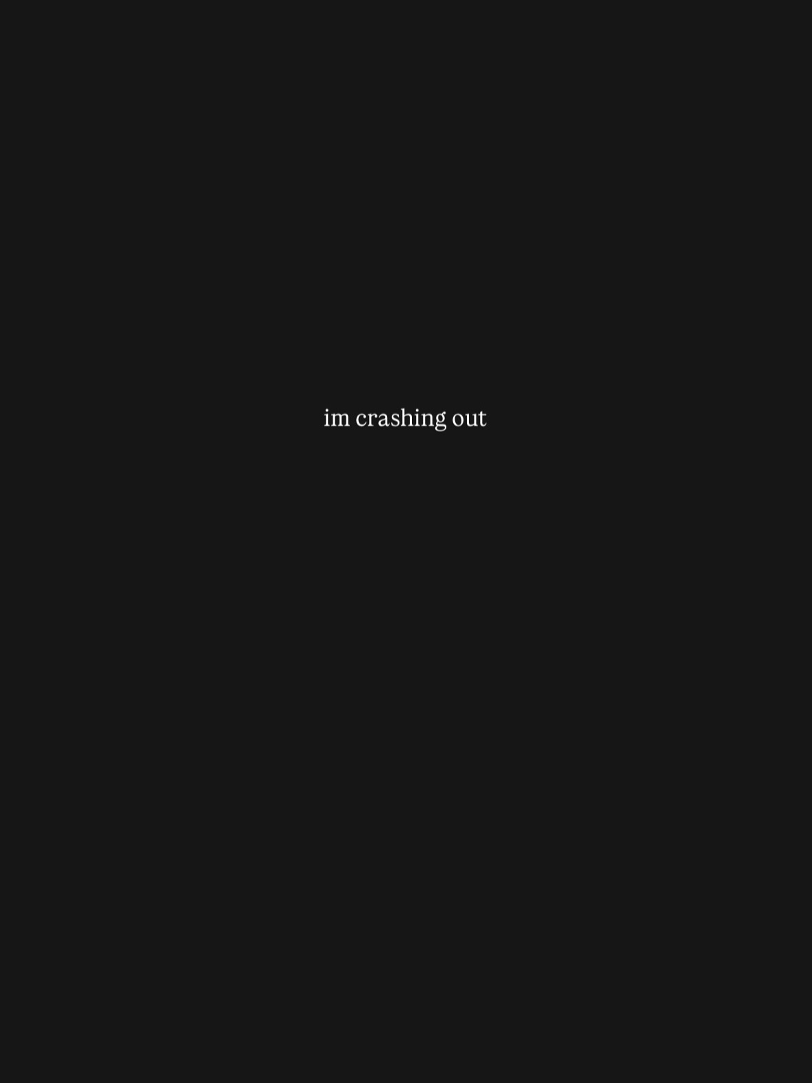 crashing out sept 4, 2026