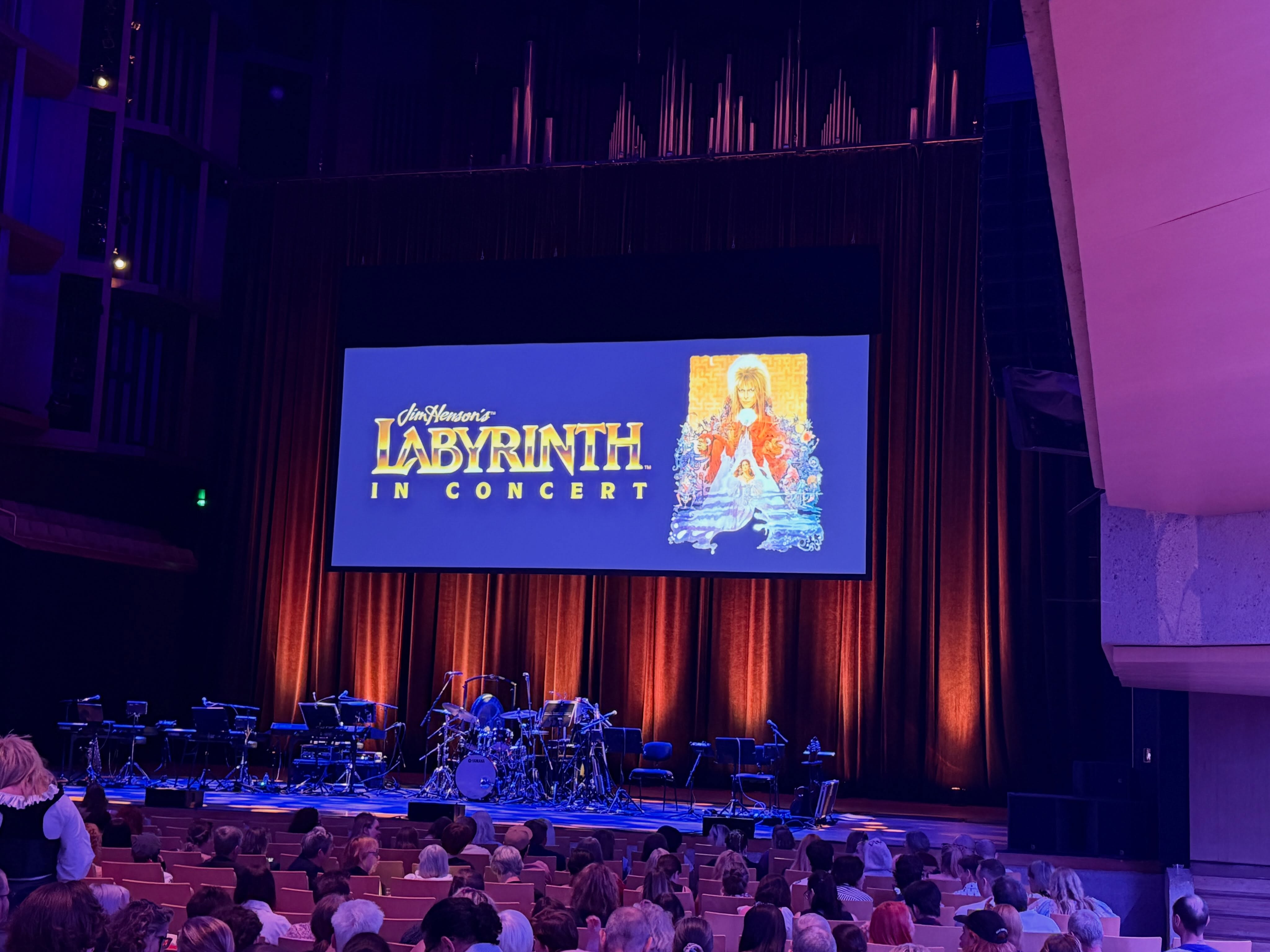 …and with a live band! Absolutely wonderful. #labyrinth #qpac #qld #davidbowie #ludo 👹