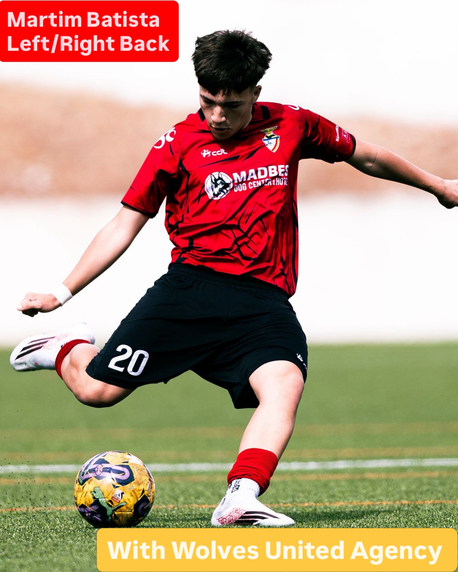 🐺 Martim Batista, speedy left and right back, joins Wolves United Agency ready to #movingforward 🌟