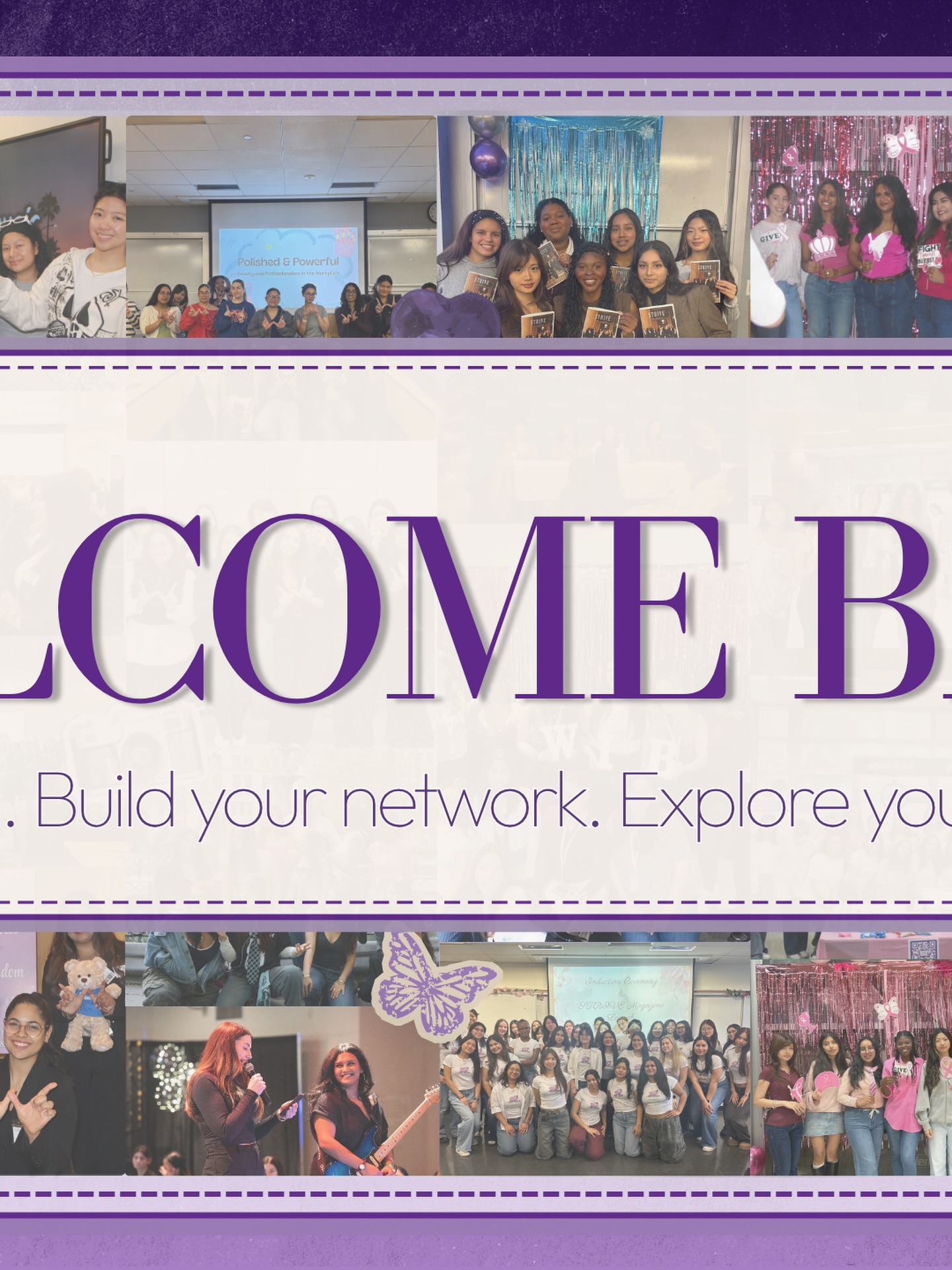 WIB is back and ready for a new semester! 💜
We’ve been working behind the scenes to bring you new events, opportunities, connections, and experiences throughout the semester. There’s so much to look forward to, and we can’t wait to share it all with you!
Follow us on our socials to stay updated as exciting announcements are on the way. Be the first to know what’s coming next. 👀✨