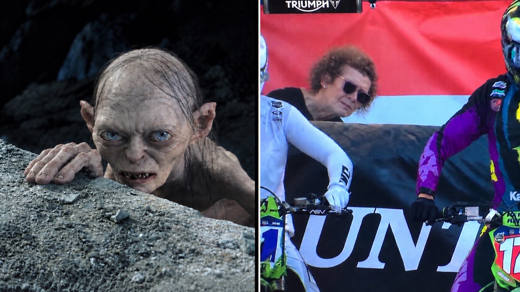 Motocross version of Gollum! Watching her preciousâŚ