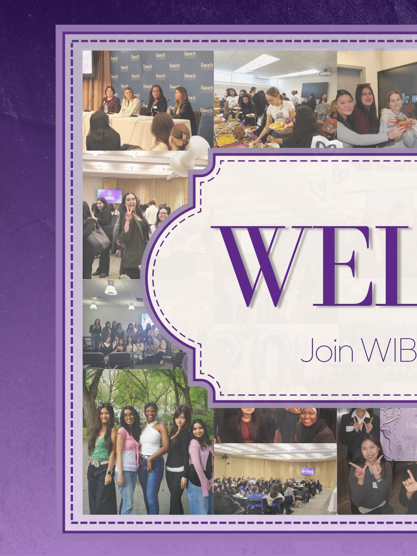 A new semester is here, and WIB is excited to welcome you back! 💜
New events, new opportunities, new ways to connect, and a new board ready to make this semester one to remember! We’ve been working behind the scenes to plan, organize, and create an exciting WIB experience filled with opportunities to grow, connect, and make lasting memories. There’s so much in store, and we can’t wait to share everything we’ve been preparing for!
Follow us on our socials to stay updated as exciting announcements are on the way. Be the first to know what’s coming next. 👀✨