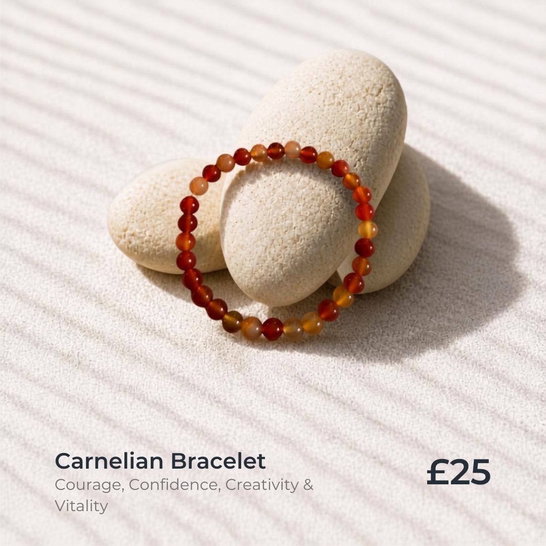 🍁NATURE’S OWN JEWELLERY | CARNELIAN 🍁
Warm, vibrant and naturally captivating — Carnelian is a gemstone that brings a beautiful burst of colour to any jewellery collection.
Formed deep within the earth, every stone has its own natural variations, patterns and character. No two pieces are exactly alike — and that’s the beauty of wearing something created by nature.
Carnelian has been treasured for centuries and is traditionally associated with confidence, courage, creativity and vitality.
At Mango Luxe, we love gemstones for their natural beauty and individuality. Nature creates the most beautiful jewellery of all. 🌿✨
Wear a little piece of the earth.
#MangoLuxe #Carnelian #CarnelianBracelet #GemstoneJewellery #NaturesOwnJewellery #NaturalGemstones #SlowFashion #ConsciousJewellery #JewelleryWithMeaning #HandcraftedJewellery #SustainableSeptember #WearNature #MangoLuxeJewellery
