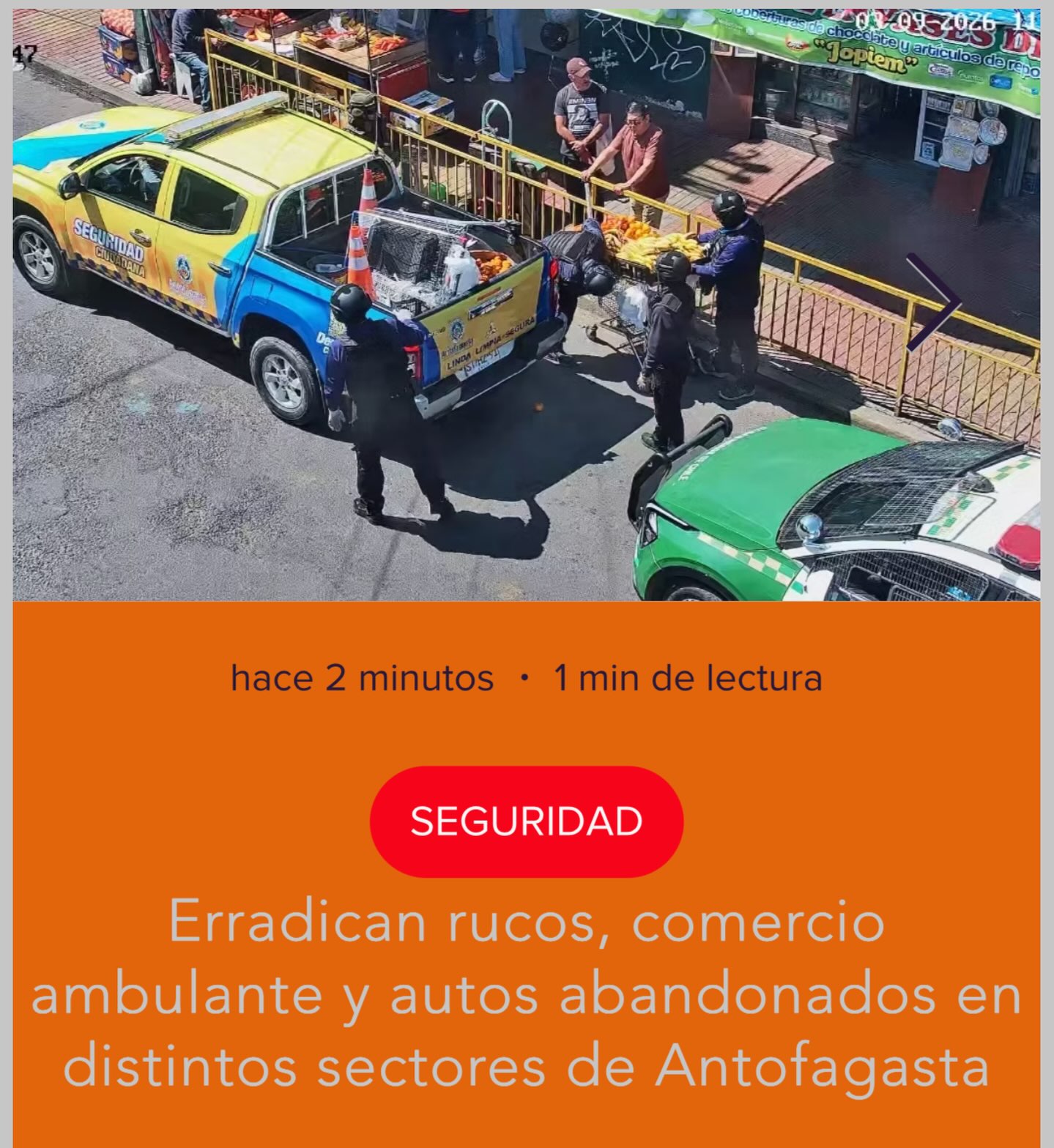 #Seguridad | Erradican rucos, comercio ambulante y autos abandonados en distintos sectores de Antofagasta
El operativo realizado por el municipio junto a Carabineros permitió reforzar el control y la seguridad de estos lugares.
Más detalles en las historias o en:
www.antofagastaonline.cl