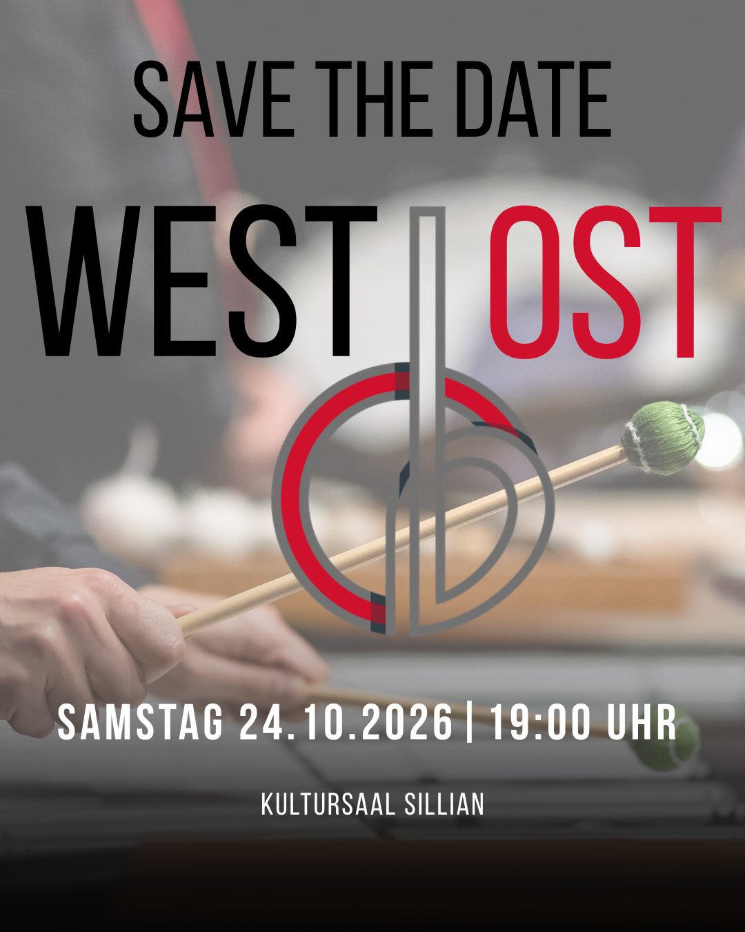 Save the date! 🎶
Am 24.10. noch nichts vor? Dann tragt euch gleich unser nächstes Konzert in den Kalender ein. 😉🫵🏻
Gemeinsam mit Westwinds - dem sinfonischen Blasorchester des Musikbezirkes Telfs - gestalten wir einen abwechslungsreichen Konzertabend im Kultursaal Sillian. 🎺
Mehr zum Programm, den Orchestern und dem Kartenvorverkauf folgen bald. 🎫
📸 Markus Pitterle; Westwinds
@blasmusikverbandtirol @musikbezirk_lienzertalboden @musikbezirk_iseltal @musikbezirk_pustertaloberland
#sinfonischesblasorchester #bpho #osttirol