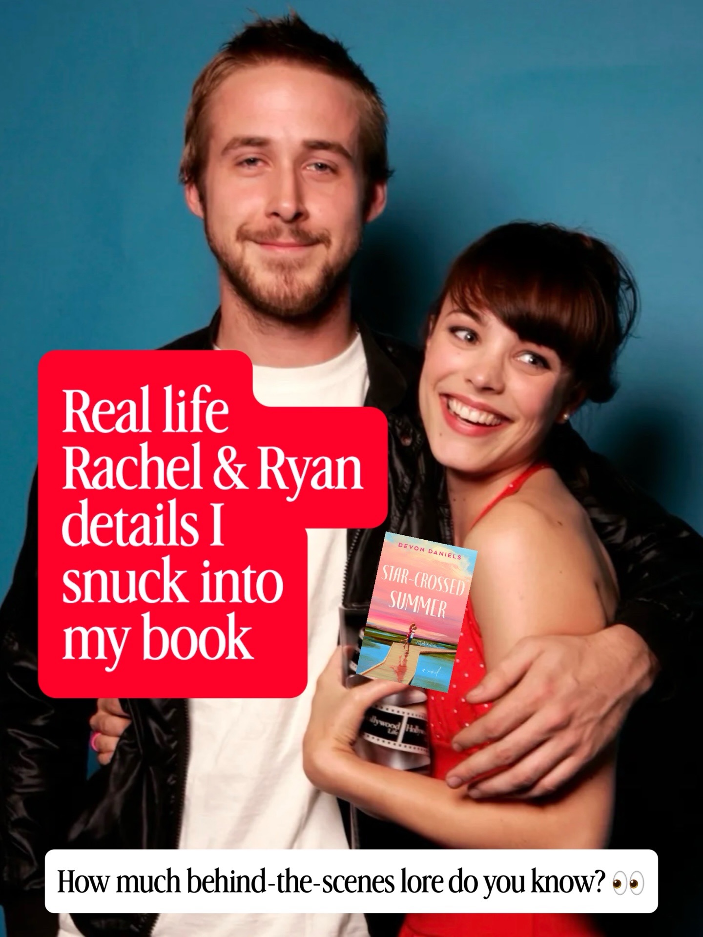 ✨ Comment 𝗦𝗧𝗔𝗥 and I’ll DM you a link to the book! ✨
I went *deep* down the Ryan & Rachel rabbit hole while writing STAR-CROSSED SUMMER (it was “hard work” you guys 😆), and I had so much fun figuring out how to weave all these little Easter eggs into Scarlett and Ryder’s love story. (Like Rachel’s sister being her makeup artist?! It was too perfect. Also how cute is she? And how prophetic is that last clip?! 🤯)
Part of the fun of being an author is indulging your micro-obsessions, and all the lore surrounding R&R is definitely one of mine. If you already knew a lot of these fun facts, congratulations - you’re a pop culture psycho like me, and I think you’ll love this book! 🩵🩷🧡
#TheNotebook #RachelMcAdams #RyanGosling #secondchanceromance #romancebooks @berkleyromance