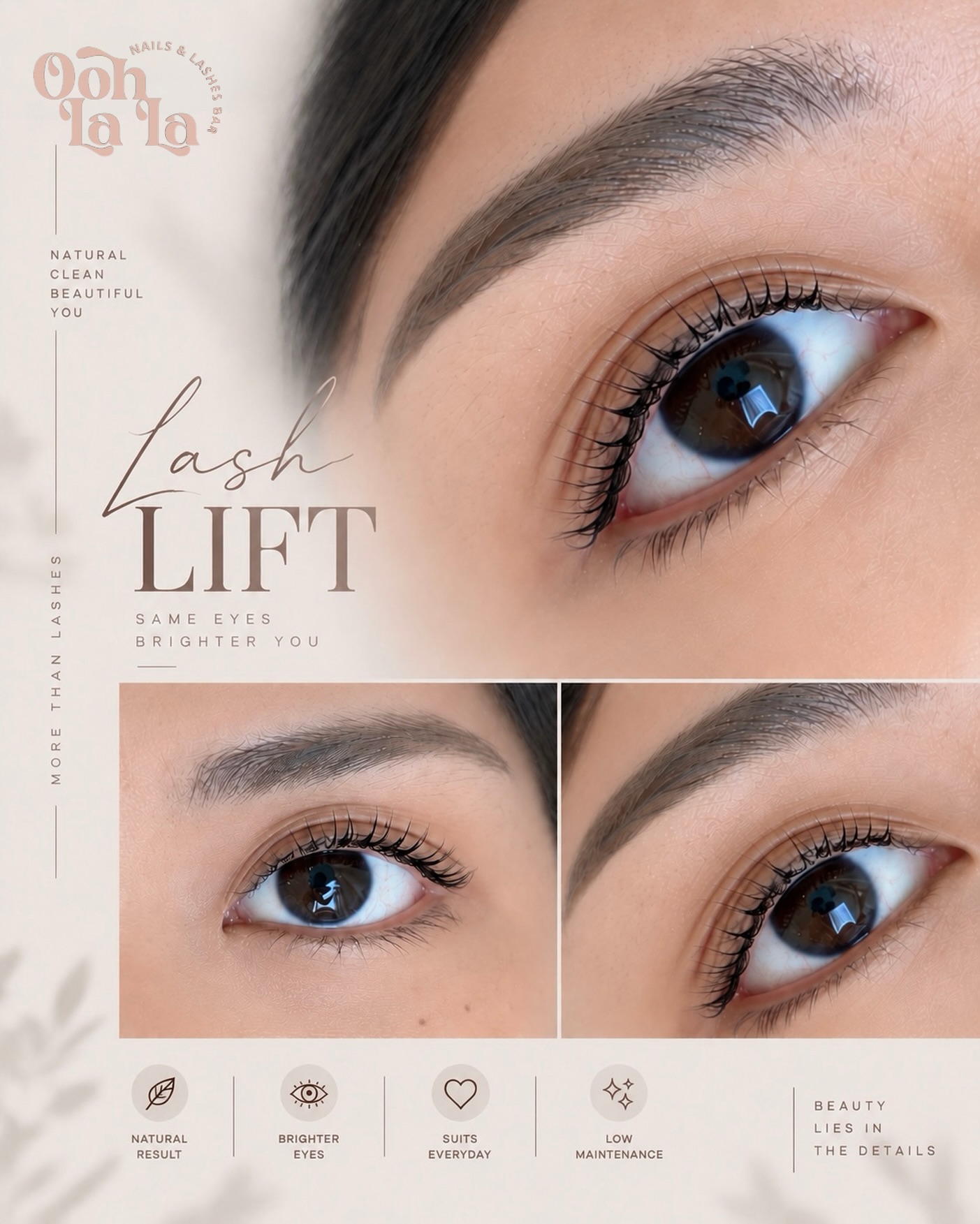 β¨ Lash Lift β naturally lifted, beautifully defined.
Wake up to brighter-looking eyes and effortlessly curled lashes π€
A soft, natural result that enhances your eyes without looking overdone.
πΏ Natural & clean look
β¨ Brighter-looking eyes
β‘ Perfect for everyday
π«§ Low maintenance
Same eyes, brighter you.
π© DM us to book your Lash Lift appointment
8071 2924
π Ooh La La! Nails & Lashes
#OohLaLaNailsAndLashes #LashLift #LashLiftSingapore
