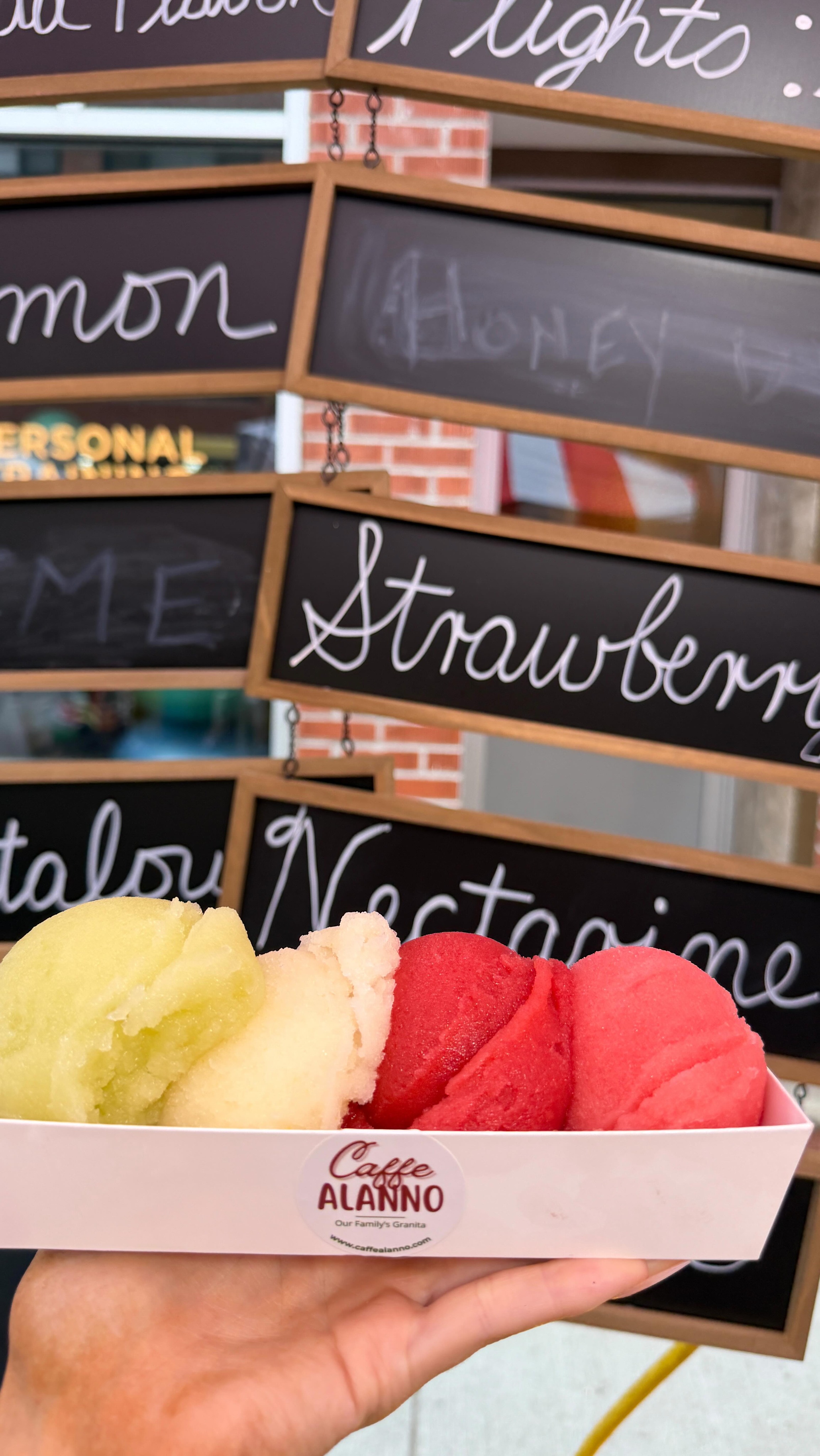 The best part about the Feast & Farmers Markets? You can try before you choose! 🍋🍓🍉
Stop by Caffè Alanno and sample any flavor you’d like — for FREE! Try a few, find your favorite, and take home a little taste of Sicily. 🇮🇹🤌🏼
Come hungry, leave with granita. 😉