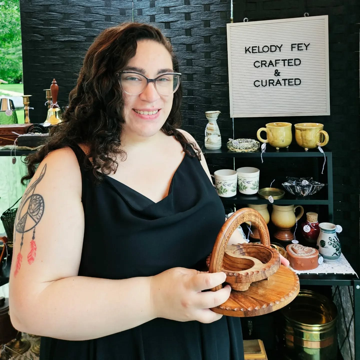 A mock set up in prep for my next market season. #smallbusiness #witchlife #witchcrafts