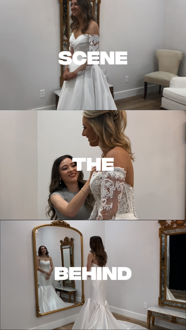 A little behind the scenes at Diane’s 🤍✨ Pretty dresses, lots of laughs, and all the little moments that make this place so special.
