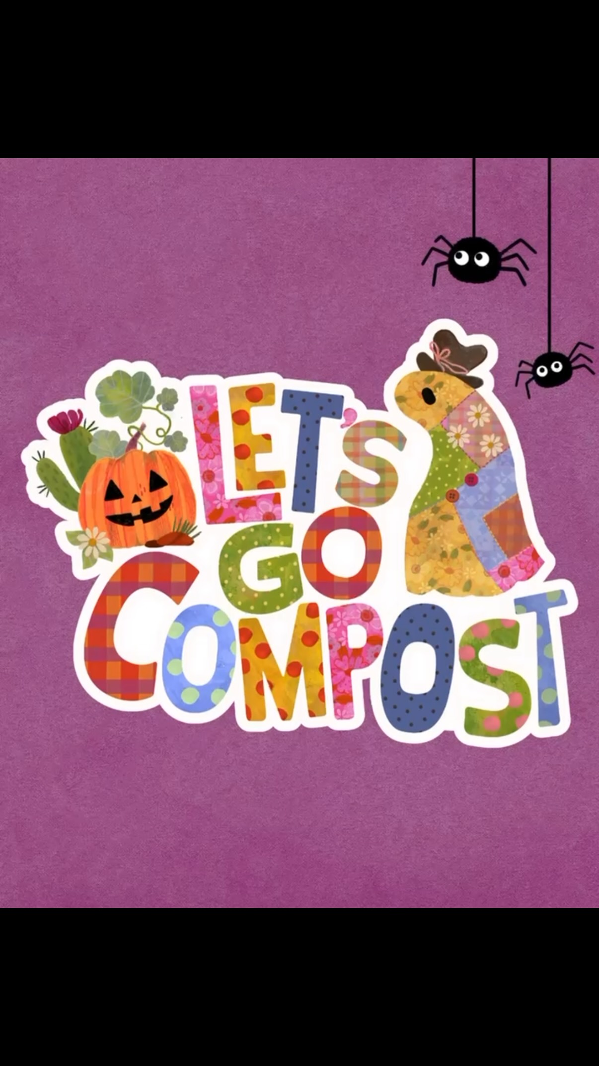 Get ready to keep spooky season OUT of the landfill 👻🕸️🕷️ Throughout the next six weeks, we’ll be focusing on resources, tutorials, and education related to pumpkins, fall gardening, and holiday waste habits! Tune in to learn more about our first Jack O’ Lantern pilot program in Arizona, how to decompose a pumpkin in your Let’s Go Compost worm farm, and how to use compost in your fall garden 🎃🍂 Art by @nikkiwildflowers for Let’s Go Compost! #composting #zerowaste #sustainablehalloween