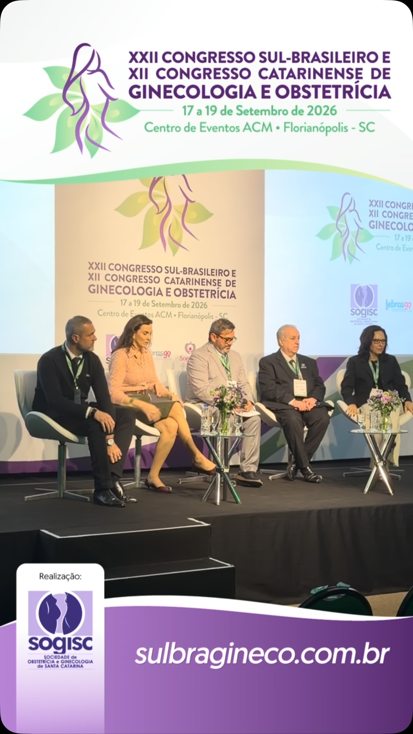Uma noite para celebrar a união, a história e o futuro da Ginecologia e Obstetrícia no Sul do Brasil.
Demos início ao XXII Congresso Sul-Brasileiro de Ginecologia e Obstetrícia em uma noite especial, marcada pela presença de importantes lideranças da nossa especialidade.
A abertura contou com a participação de:
Dr. Mario Julio Franco, Presidente da SOGISC
Dr. Edson Vieira da Cunha Filho, Presidente da SOGIRGS
Dra. Dulcimary Dias Bittencourt, Presidente da SOGIPA
Dra. Andrea Antunes Caldeira de Andrada Ferreira, Presidente do CRM-SC
Dr. Alberto Trapani Junior, Vice-Presidente da FEBRASGO – Região Sul
Um encontro que simboliza a integração entre as entidades, o fortalecimento da nossa especialidade e o compromisso permanente com a ciência, a formação médica e a saúde da mulher.
A noite ganhou ainda um significado muito especial com a homenagem realizada pelo Dr. Jamil ao Dr. Dorival, celebrando uma trajetória de dedicação e contribuição à Ginecologia e Obstetrícia e reconhecendo um legado que merece ser lembrado e celebrado.
Para completar esse momento de abertura, um agradável coquetel proporcionou encontros, reencontros e momentos de confraternização entre colegas.
Assim começa mais uma edição do Sul-Brasileiro: com história, reconhecimento, conhecimento e, acima de tudo, união.
Sejam todos muito bem-vindos. 💙
#SulBrasileiro #SulBragineco #GinecologiaEObstetrícia #SOGISC #SOGIRGS SOGIPA FEBRASGO CRMSC