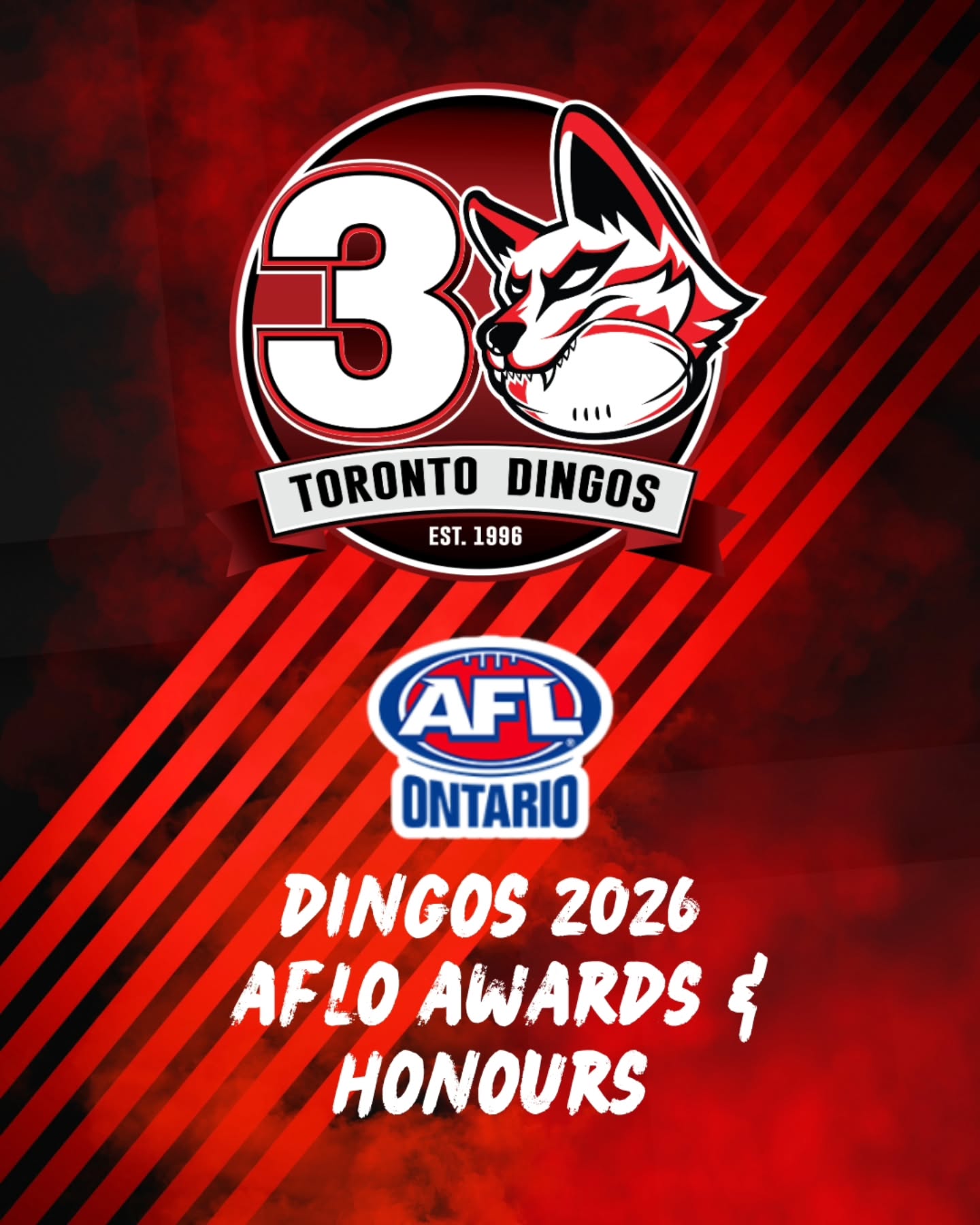 Congratulations to the 9 Dingos who were recognized for their incredible 2026 regular seasons at the annual AFL Ontario Awards Night! 🔴⚫️
#AsAPack