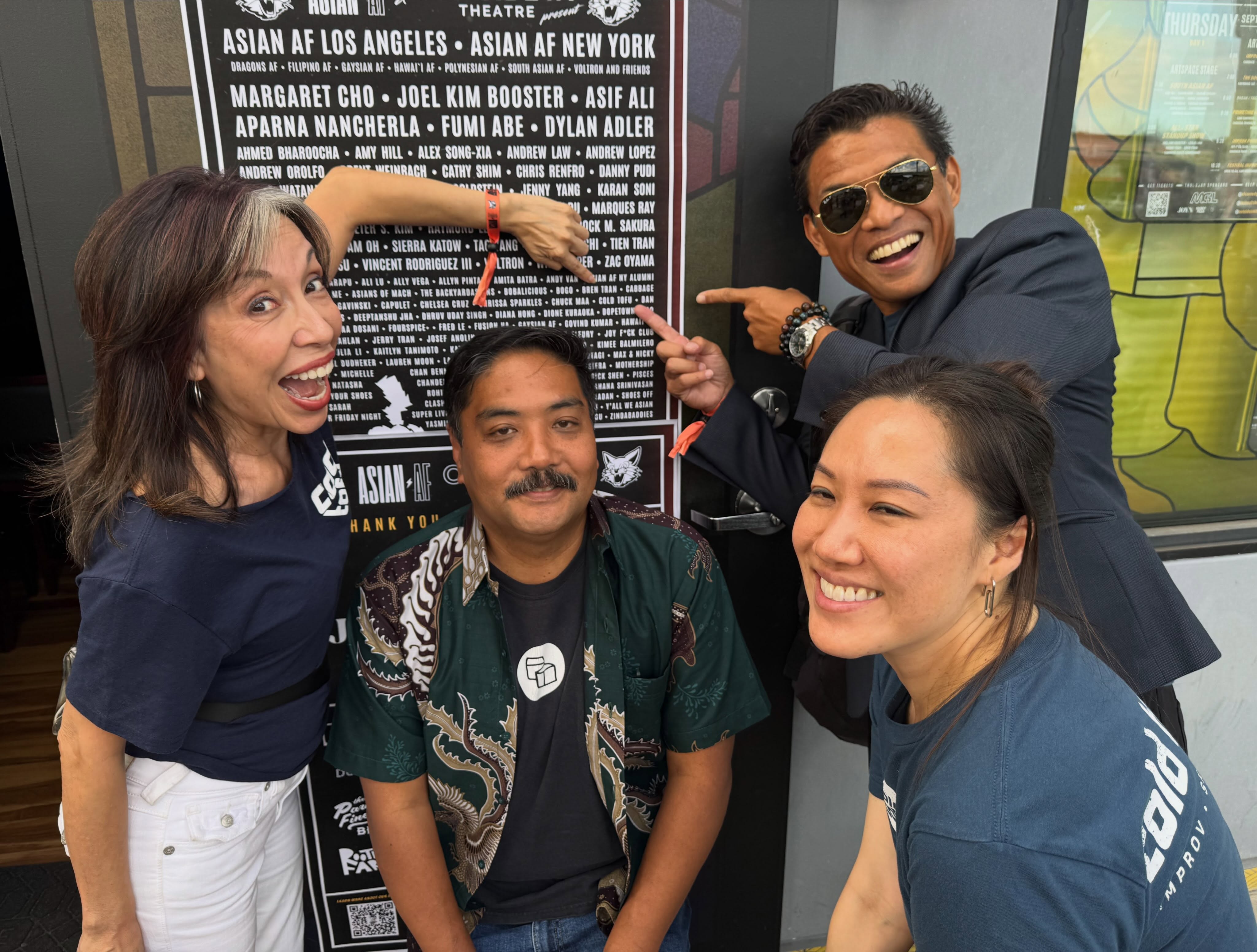 What an experience! Thank you @asianafshow, @outsideinthtr and the entire staff for the invite to this weekend’s Comedy Festival! Such an honor to be surrounded by all the great talents thriving in the improv and arts communities! We had a great time! And thanks to those who came to our set! Bravo to @davidsbusters and @asianafnyalumni for sharing the stage with us! You all rocked!
#asianaf #coldtofuimprov #asianafcomedyfestival #improvla
