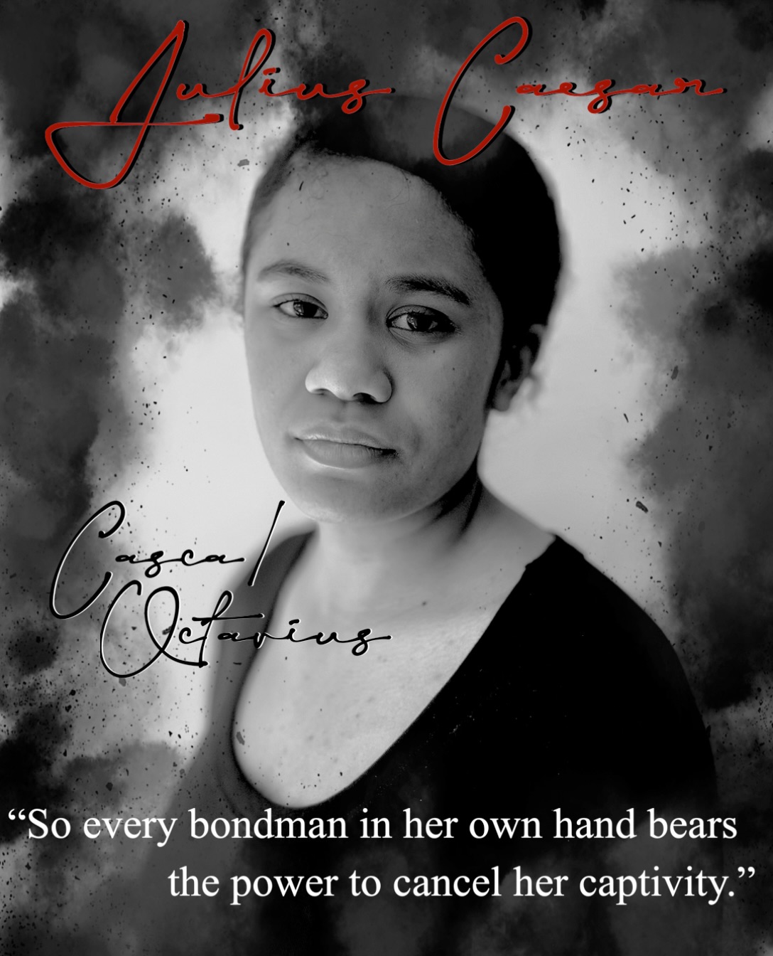 Casca, keen eyed and quick tongued conspirator, is played by Senior Company member, Peyton Lewis.
“So every bondman in her own hand bears the power to cancel her captivity.”
Peyton also plays Octavius, Caesar’s named heir, a young green soldier, eager to prove herself in battle and claim her birthright.
“Defiance, traitors, hurl we in your teeth: If you dare fight today, come to the field; if not, when you have stomachs.”
Witness Casca conspire against Caesar, and Octavius strive to follow in his footsteps in HaBYT’s production of Julius Caesar, in association with the Hawke’s Bay Arts Festival, this October 9 & 10 at Toitoi Functions.
Ticket link in highlights.