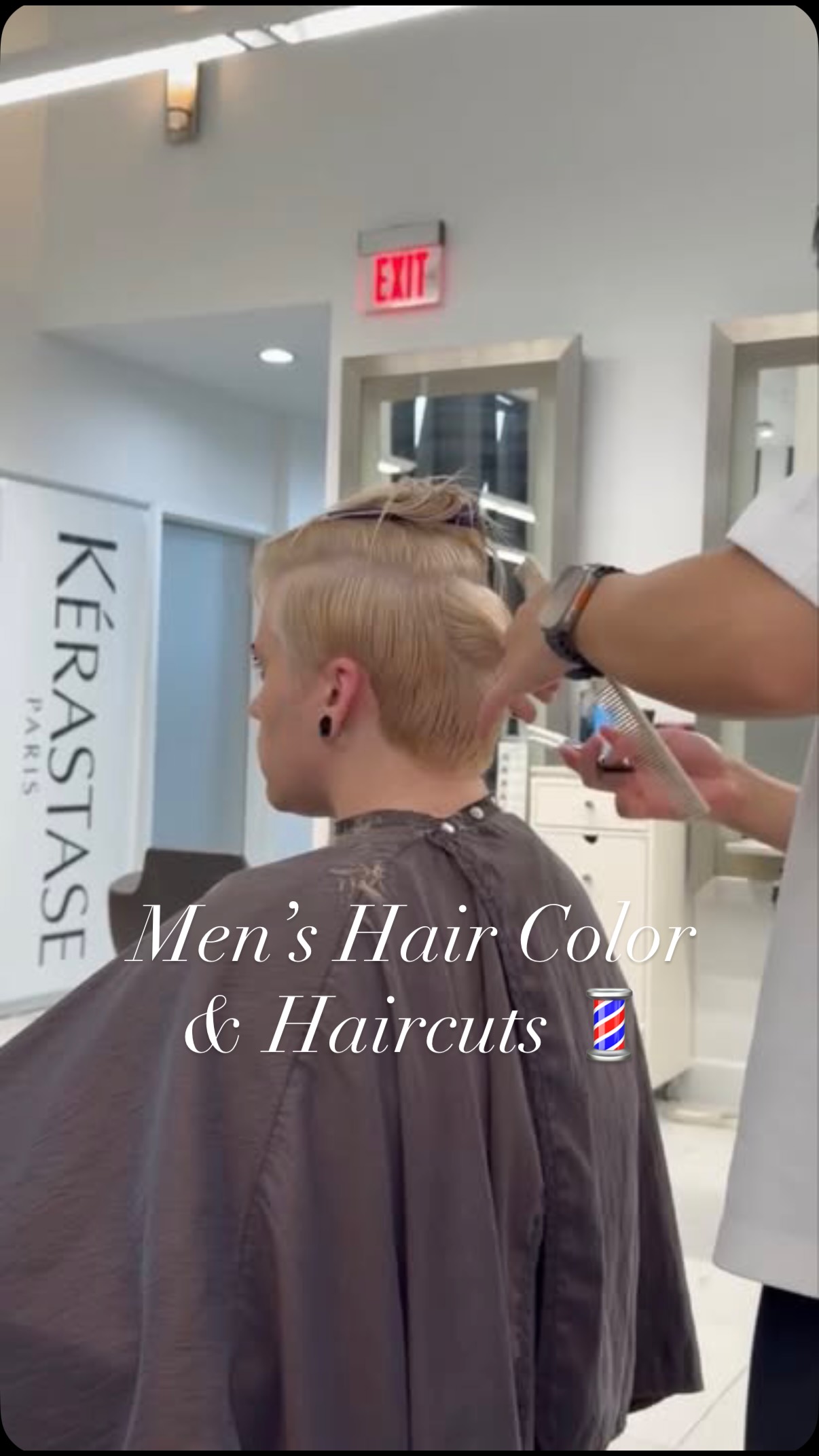 Artistry, Technique, Creating. Discover your own signature style at David Ezra Salon today. Men love DE Mens hair color, cuts and grooming services from our expert stylists! Color by Kristin. Cut by Tony. #beforeandafter #men #menscut #nj #hairgoals #laborday #backtoschool