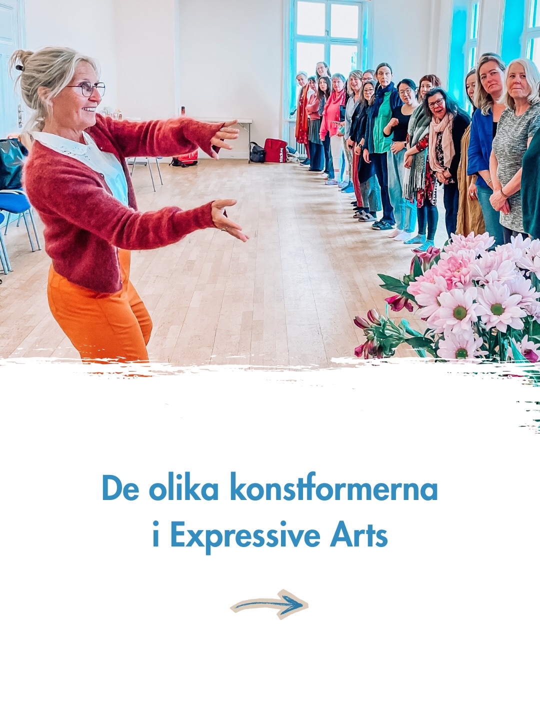 Vad gör Expressive Arts metodik unik? ✨🎨
I Expressive Arts (EXA) rör vi oss mellan alla konstnärliga uttryck. Här är kroppen & våra sinnen centrala. Swipe →
🎭 EXA har sina rötter främst i USA. Idag finns många utbildningsinstitut & universitet runt om i världen som erbjuder utbildning.
📚 I Skandinavien har metoden utvecklats till en terapiform & ett pedagogiskt förhållningssätt där konstnärliga uttrycksformer & samtal används för att främja kreativitet, existentiell, kroppslig & psykisk hälsa! Expressive Arts Stockholm är det enda institut i Sverige som erbjuder denna utbildning.
💃 Genom måleri, musik, dans, drama, poesi, film & andra kreativa uttryck, hjälper EXA människor att undersöka, uttrycka & reflektera kring känslor, att formulera tankar & bearbeta erfarenheter.
🎨 Är du en konstnärssjäl & professionell hjälpare som behöver inspiration & kunskap där konsten kan ge dig nya verktyg?
🌿 Längtar du efter två år fyllda av skapande & intensiv utveckling?
🔥 Läs mer på hemsidan!
🔗 Länk i bio ➤ @expressivearts