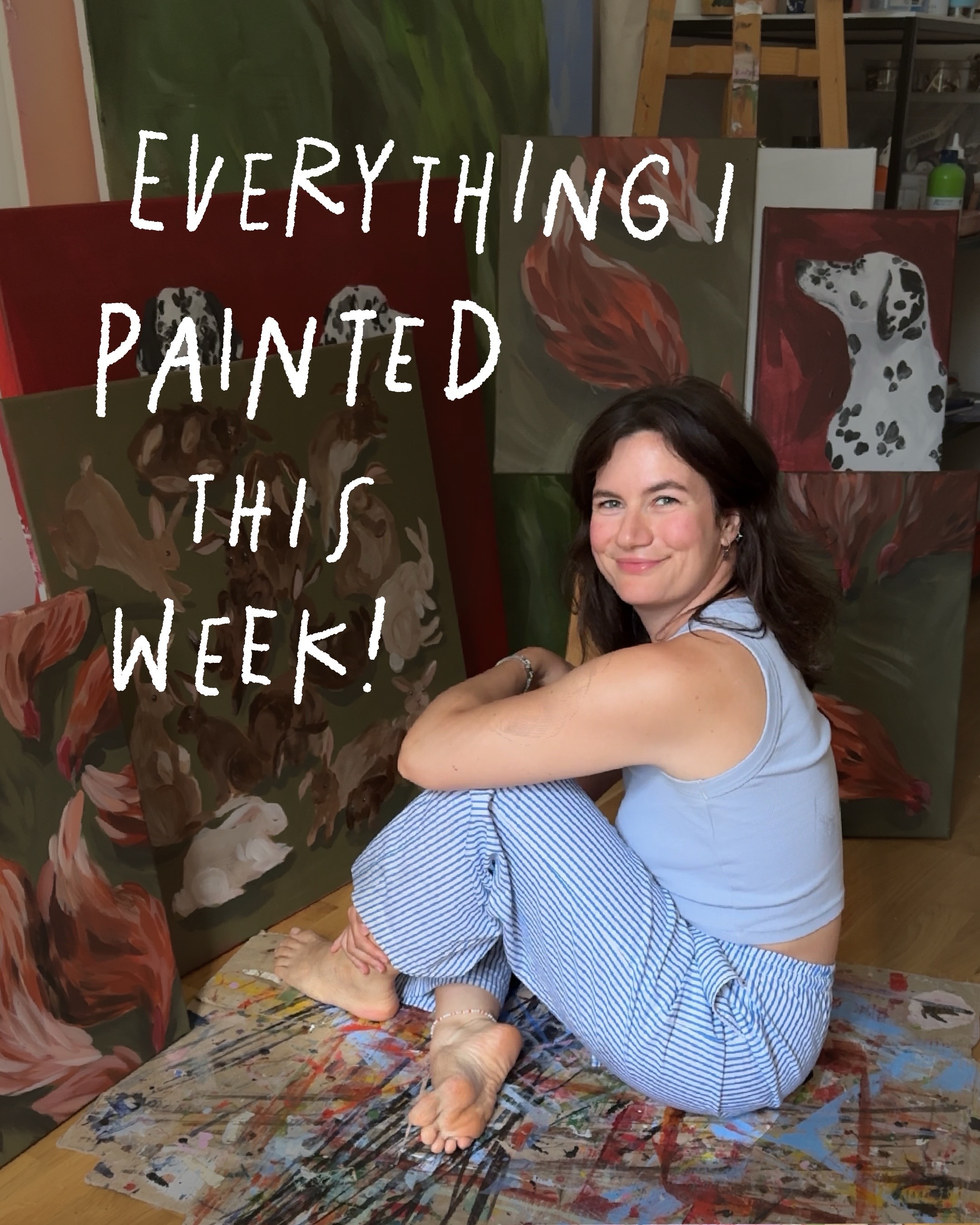 diese Woche hab ich wieder viel gemalt 🥰 oft mache ich 100 andere Sachen, arbeite an verschiedenen Projekten, sodass ich in manchen Wochen gar nicht so zum Malen komme 🙃
#artist #paintingprocess #artlife #artiststudio #animals
