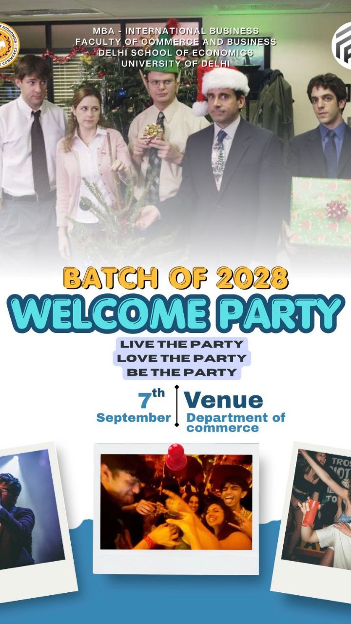 MBA IB 2028 has entered the chat. 👀🔥
New people. New friendships. New memories loading… ✨
And what better way to begin this journey than with a welcome to remember! 🥳💫
📅 7 September 2026
