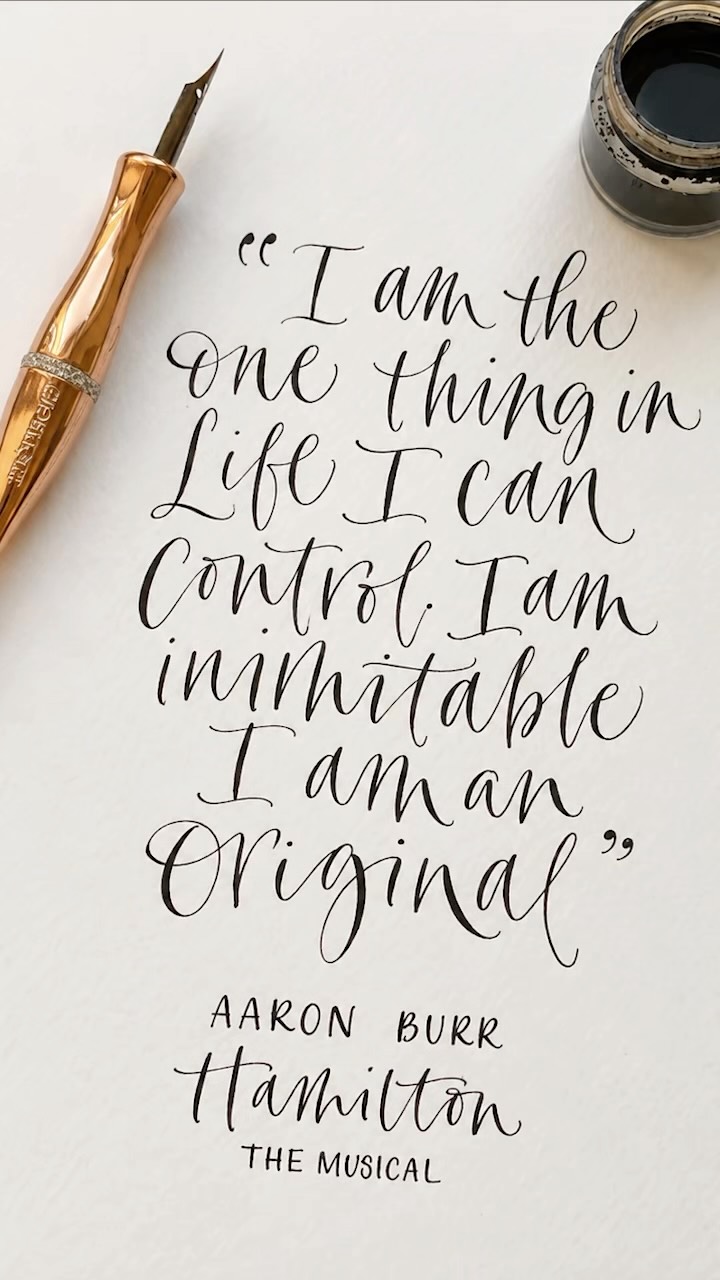 A simple trick for creating a balanced calligraphy composition ✨
Once you’ve centred your lines, turn the layout upside down. It stops you reading the words and helps you see the overall shape, spacing and balance more clearly. Make any final adjustments, then use your layout to trace the finished piece.
Sometimes a different viewpoint is all you need!
#moderncalligraphy #calligraphytutorial #calligraphylettering