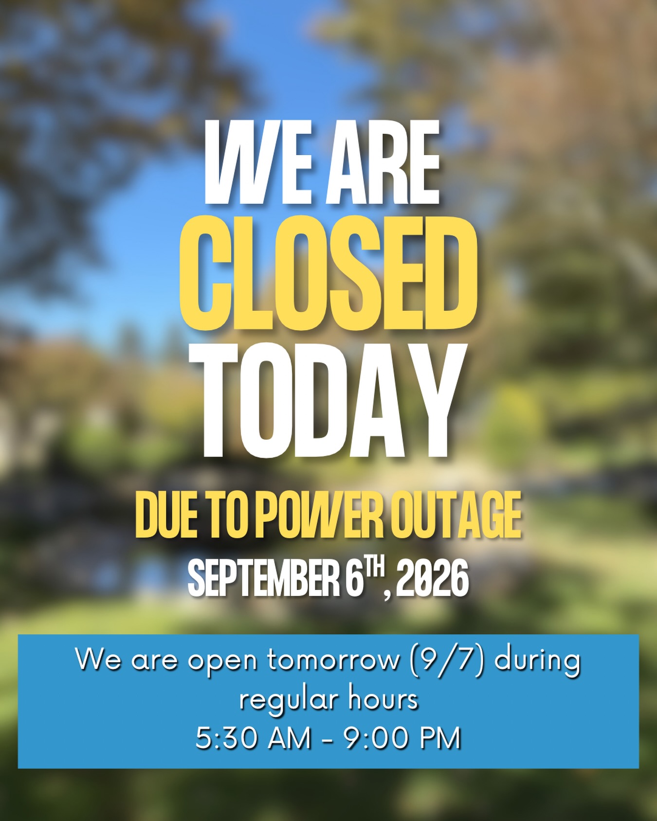 We apologize for the inconvenience!