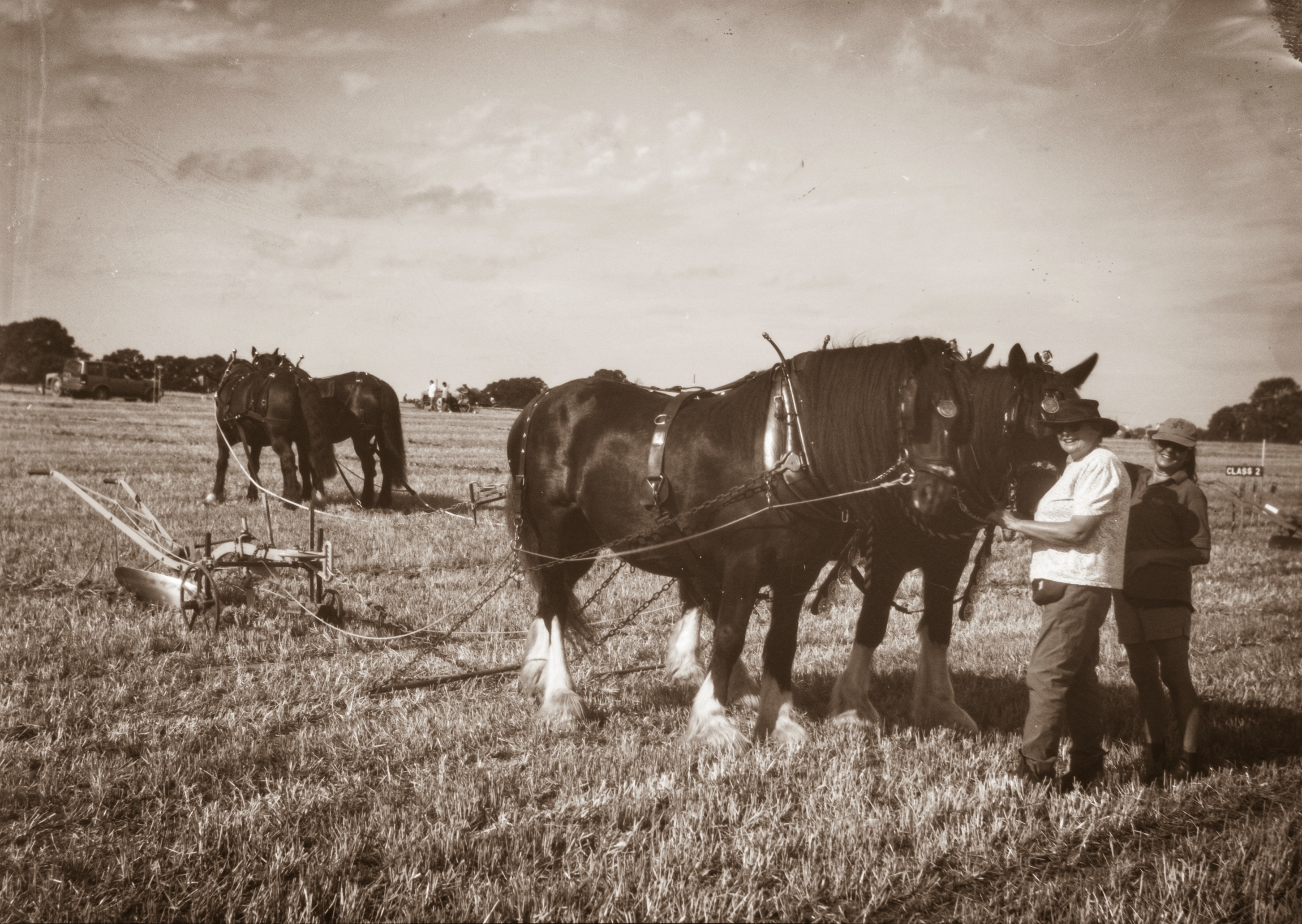 North Somerset Agricultural Show- some skilful ploughing going on - challenging to photograph with the Gandolfi plate camera #largeformatphotography #ploughingmatch