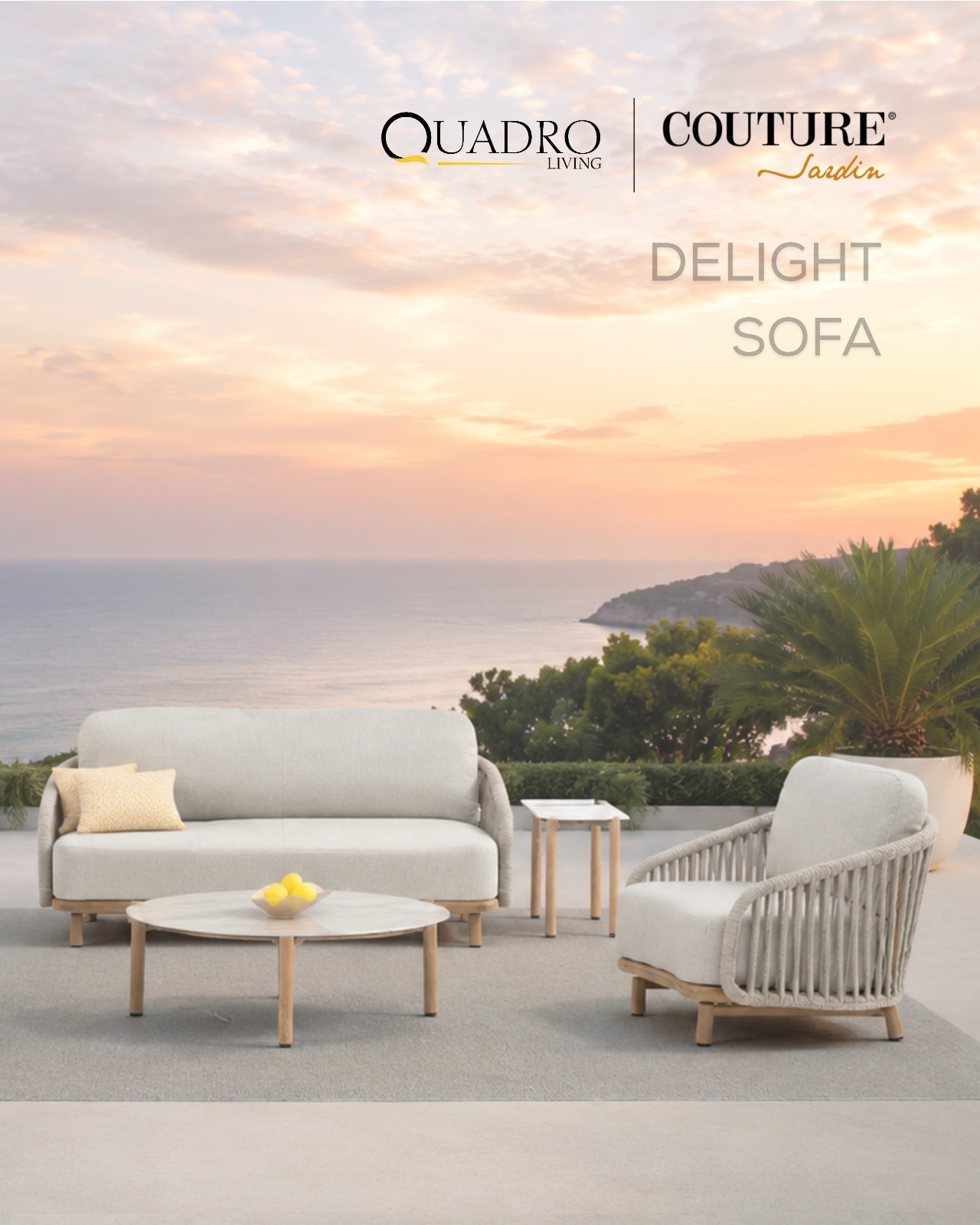 Wait until you see this on a terrace at sunset.
The Delight Sofa by Couture Jardin — teak legs, hand-woven rope, cushions you sink into rather than sit on. Built entirely for the outdoors, designed like it belongs anywhere.
Now in Hyderabad, exclusively at Quadro Living, Jubilee Hills.
DM “DELIGHT” for pricing and a showroom visit.
📍 Jubilee Hills, Hyderabad
📞 +91 79979 98836
🌐 www.quadroliving.com
{delight sofa, outdoor sofa hyderabad, outdoor lounge furniture, luxury outdoor furniture hyderabad, couture jardin india, patio sofa set, terrace furniture}
#outdoorsofa #outdoorfurniture #couturejardin #quadroliving #jubileehills