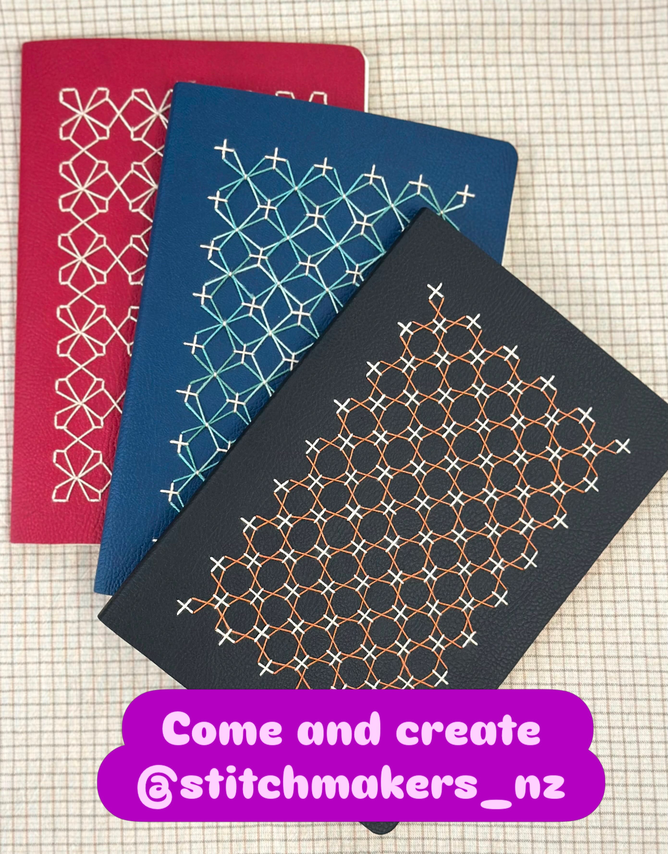 There is still one place left on Saturday and I am hoping we will have enough to fill a class on Sunday too. A wonderful chance to make a Sashiko notebook with @_anariul_