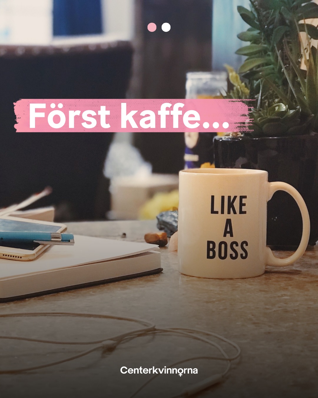 Först kaffe…
Kom ihåg att rösta på Centerpartiet för en mittenregering!