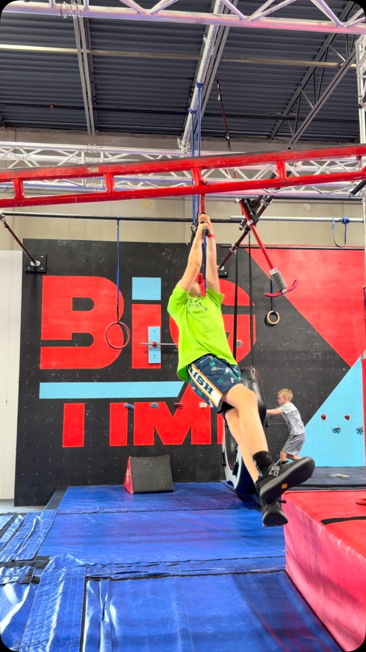 We hit up @bigtimeninjagym for open gym this morning and picked up some new skills!