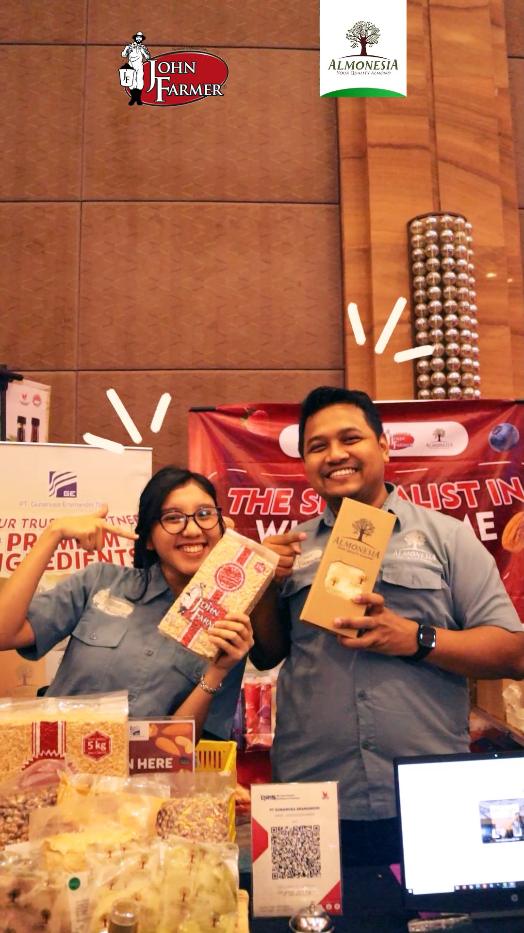 Wrapping up an incredible time at BNI National Conference 2026!
We had a blast introducing PT Gunanusa Eramandiri Tbk (with our signature brands, Almonesia & John Farmer) to so many visionary leaders! It was a pleasure sharing our latest innovations and letting everyone sample our new and best-selling products
Thank you to everyone who visited, connected, and shared the journey with us. Catch you all at the next event! π₯³β¨
Let's stay connected!
#almonesia #johnfarmer #ptgunanusaeramandiritbk #BNI
