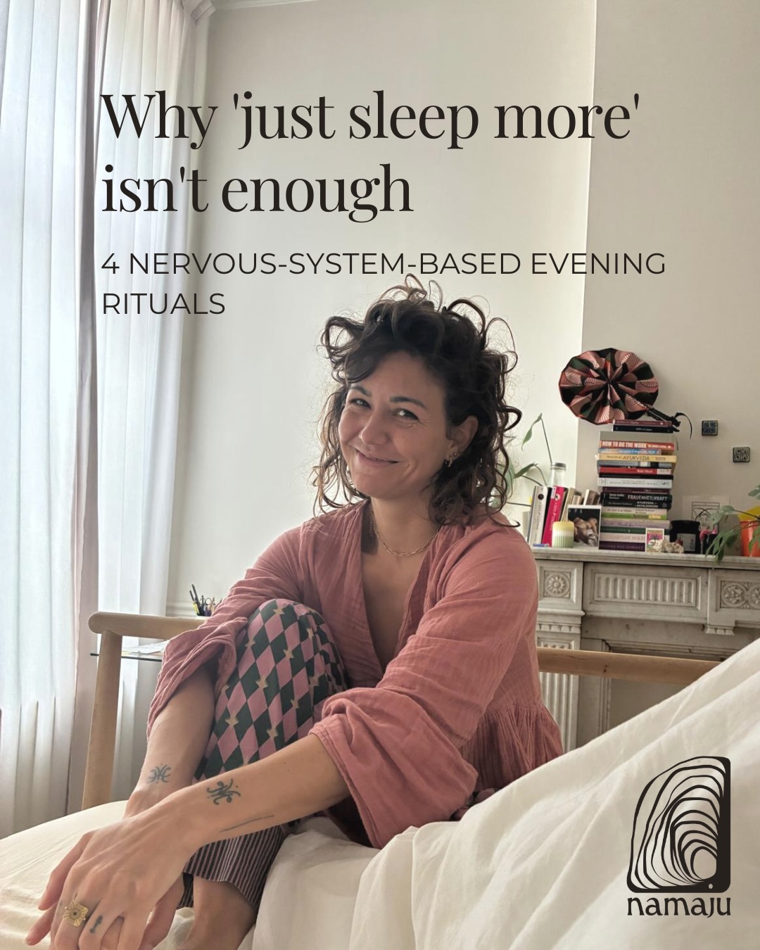 Why “just sleep more” isn’t enough — and what actually helps.
I’ll be honest: the last few days have been proof of exactly this for me. Work travel back to back, my mind still racing through to-do lists long after I’ve closed my laptop, a body that’s technically lying down but nowhere near actually resting. I know the theory. I teach the theory. And still, some weeks, my own nervous system doesn’t care what I know.
Sleep isn’t just about hours. It’s about how safe your nervous system feels by the time you lie down — and when you’re switching cities, switching contexts, holding a list that keeps growing in your head, “safe” is hard to access no matter how tired you actually are.
Four rituals that make a real difference, the ones I keep coming back to on exactly these kinds of weeks: dim the lights an hour before bed, even in a hotel room. A warm, not hot, shower — it signals your body that the day is closing. Five minutes of slow breathing before you even attempt to sleep. And no scrolling once you’re in bed, especially not the inbox, especially not the to-do list you think you’re just “quickly checking.”
None of these fix insomnia overnight, and they haven’t fixed mine this week either, if I’m honest. But they tell your body, repeatedly, patiently, that it’s safe to let go — and that repetition is what eventually changes something, even when a single night doesn’t.
Save this for tonight. Which ritual is missing from your evenings right now?
#nervoussystemregulation #sleeprituals #eveningroutine