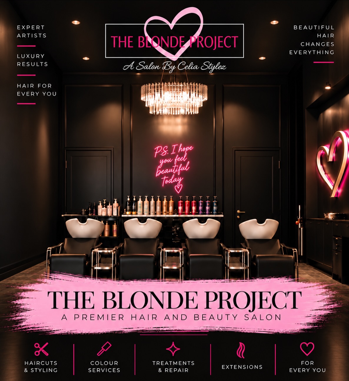 Luxury isn’t just how a salon looks — it’s how you feel when you leave. 🖤
Oh - and ps… we hope you feel beautiful today 🩷
At The Blonde Project, every appointment is built around expert artistry, personalized service and beautiful, healthy hair.
From blondes and brunettes to dimensional colour, extensions, treatments and transformations — your dream hair starts here.
📍 Calgary, AB
Now accepting new clients.
#TheBlondeProject #CalgarySalon #CalgaryHair #YYCHair #LuxurySalon