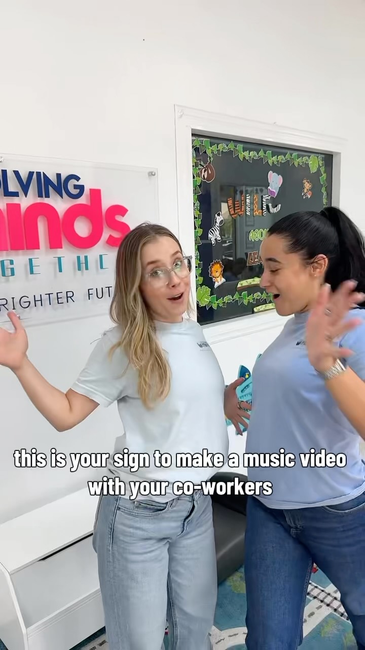 Just another completely normal day at the center 😂🎬🎶
Because sometimes team bonding looks a little more like filming a full-on music video with your coworkers. 🤭🩵 We love a team that can work hard AND have fun together!
✨ Want to join a team that makes coming to work this fun? Apply today!
#ABALife #RBTLife #BCBALife #TeamBonding #ABACommunity