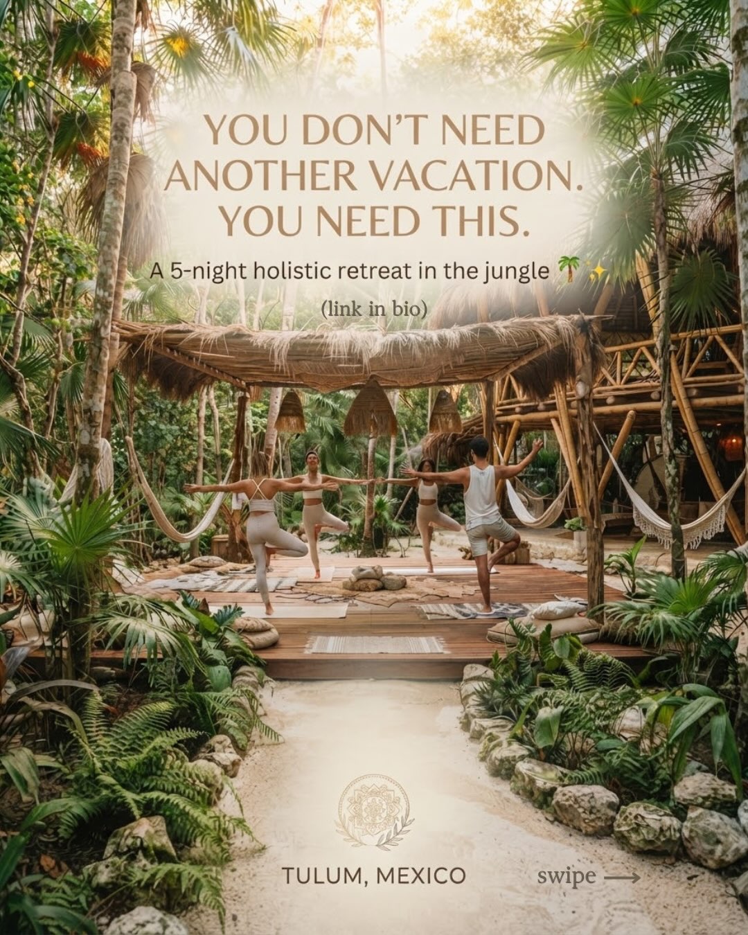 What if your nervous system finally got the deep, untamed reset it’s been whispering for? 🐆
Join me in Tulum for 5 transformative days (Jan 11–16, 2027) featuring daily yoga, private naturopathic and group holistic therapy sessions, sauna & cold plunges, and access to a jungle gym to restart 2027 feeling at your best. 💪
Early bird pricing ends Sept 30, and spots are strictly limited to keep our group intimate. ✨
Fill out the quick 2-minute interest form now before your spot slips away (link in bio)! 💖
With love,
@dame.naturopathe 🌿
#Naturopath #HolisticHealth #HolisticRetreat #Retreat2027