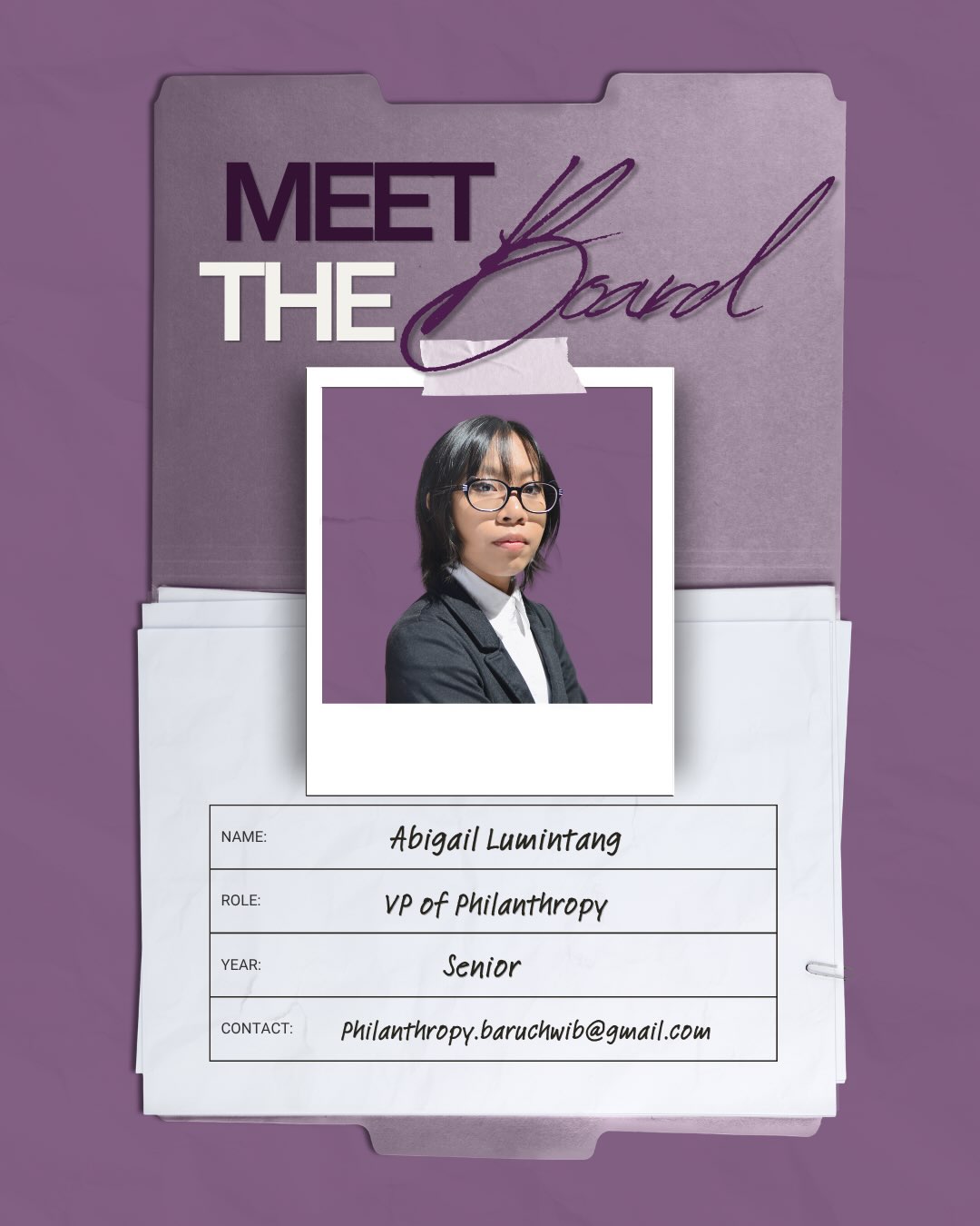📣 MEET THE BOARD 📣
Say hello to our VP of Philanthropy, Abigail Lumintang!
Bringing purpose and community together, Abi helps create opportunities for WIB members to give back and make a meaningful impact beyond our organization. She’s helping turn our values into action one initiative at a time! 🤝✨
Swipe through our Q&A to get to know Abi and what she’s excited to bring to WIB this year!
@caestars