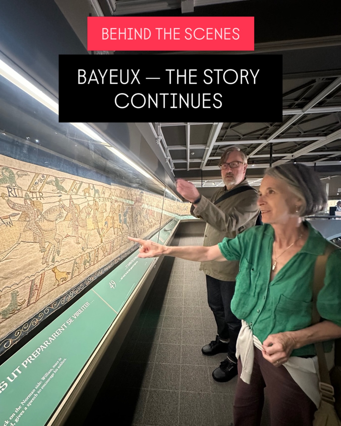 BAYEUX — THE STORY CONTINUES
A super day at Reading Museum with renowned curator and art historian Dr Alison Smith and cultural historian Ben Weaver, @ben.weaver exploring the extraordinary full-size Victorian replica of the Bayeux Tapestry.
Nearly 1,000 years after the original was created, its extraordinary visual storytelling still has the power to fascinate, surprise and inspire.
Wonderful to have Alison and Ben joining me as we continue filming our new programme exploring the Bayeux Tapestry — from 1066 to the future.
And with the original Bayeux Tapestry now arriving at the British Museum for its historic return to Britain, there could hardly be a more exciting moment to explore this extraordinary story.
More to come…
#BayeuxTapestry #BritishMuseum #1066 #ArtHistory #VisualStorytelling. @readingmuseum