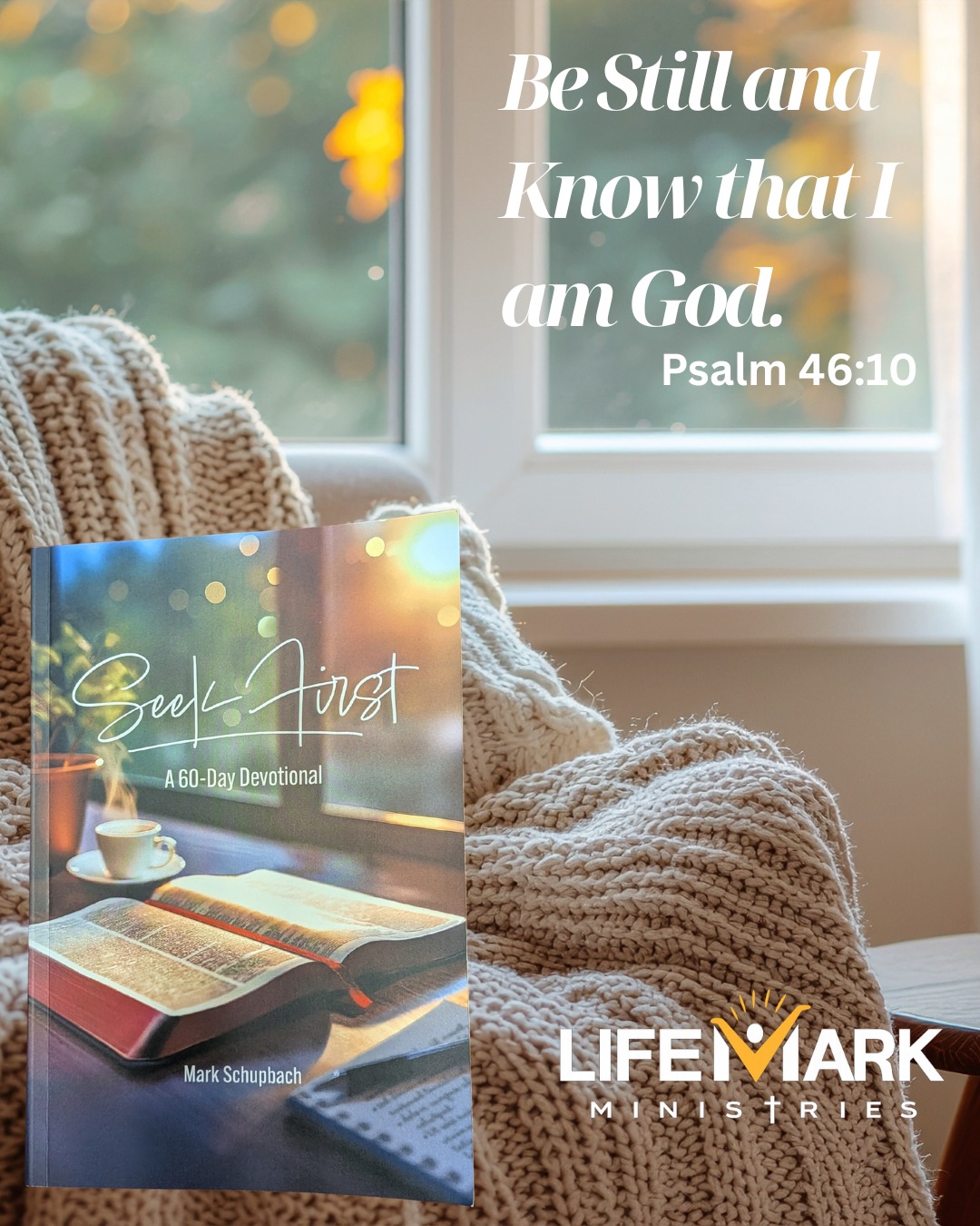 Transform your mornings with Seek First, a 60-day devotional journey adapted from Mark's beloved Mondays with Mark series. Each day includes a focused devotional, scripture, daily challenge, and journal prompt to deepen your faith and draw you closer to God. Start each day seeking Him first and watch your spiritual life flourish.
Seek First is available on Amazon.