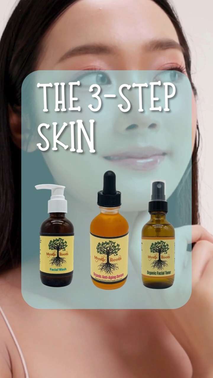 When your skin needs a fresh start, return to three simple steps. 🌿
Cleanse gently with the Soap-Free Facial Wash.
Nourish with the Organic Anti-Aging Serum.
Refresh and rebalance with the Organic Facial Toner.
No overwhelming routine. Just thoughtful botanical care that helps your skin feel clean, soft, and refreshed.
Create your three-step skin reset at MysticRootsCreations.com.