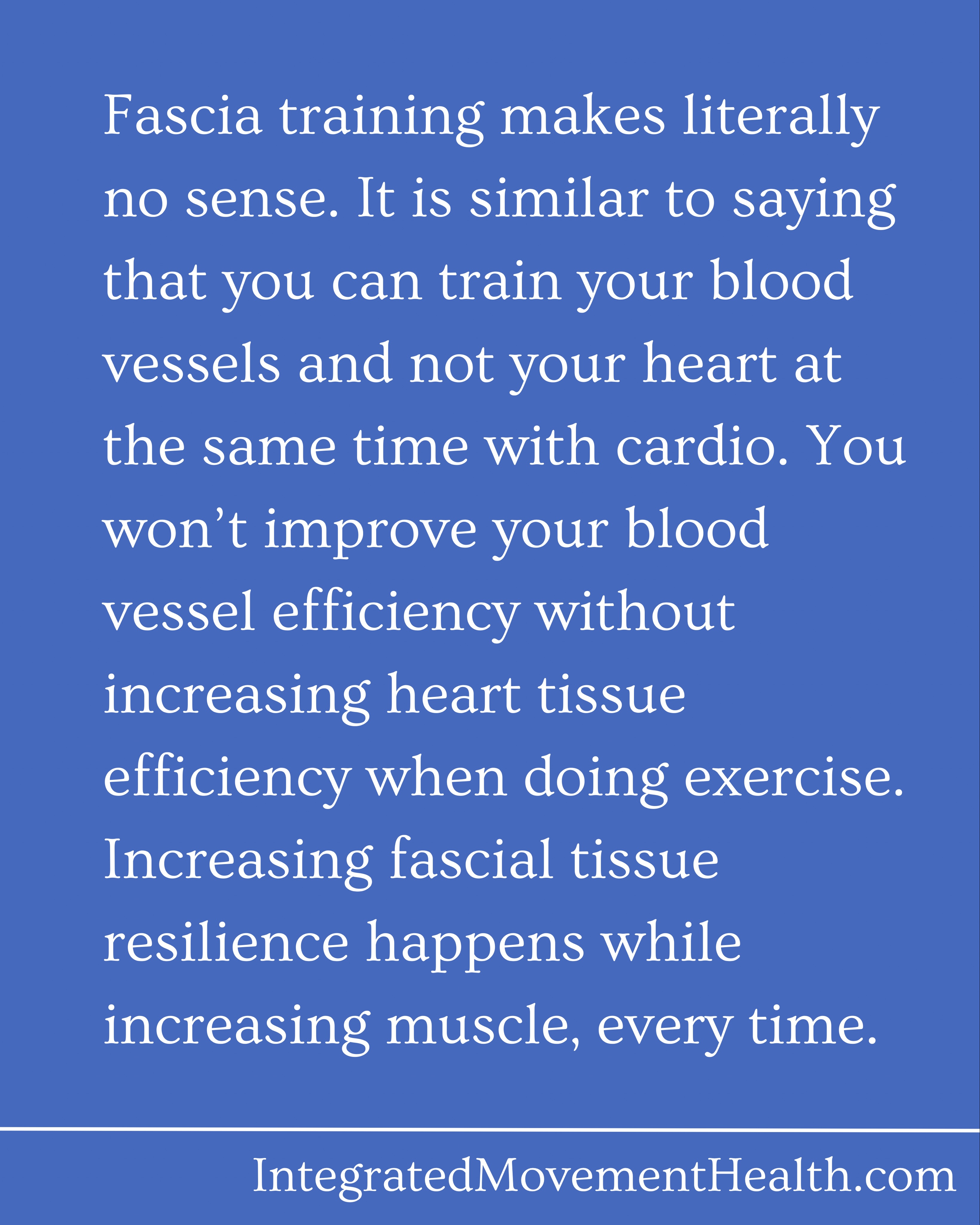 “Fascia training” isn’t a separate modality any more than “vessel training” is — it’s a description of what’s also happening during any movement-based training, with the variable being how much you’re deliberately loading the sliding/gliding and multi-directional properties of that connective network versus just concentric/eccentric muscle shortening.
⭕️
When you do cardio, you’re not choosing to train “the heart” or “the vessels” — the same stimulus (elevated heart rate, increased blood flow, pressure changes) drives adaptation in both simultaneously. The heart gets stronger stroke volume and better contractility. The vessels improve endothelial function, elasticity, and vasodilation capacity.
⭕️
You can’t do a “vessel-specific” workout anymore than you can do a fascia specific workout. Just WORKOUT.
#whatthecup #cuptherapybluebox