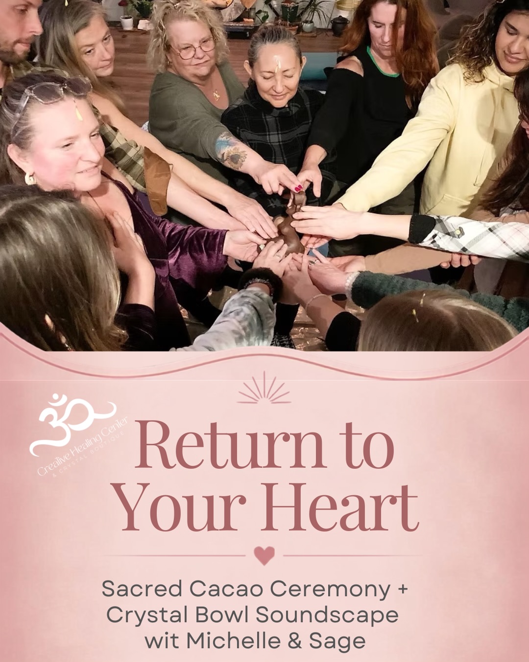 We would love to sit with you in sacred ceremony with Cacao. Link in bio or on our events page! 7 spots left!