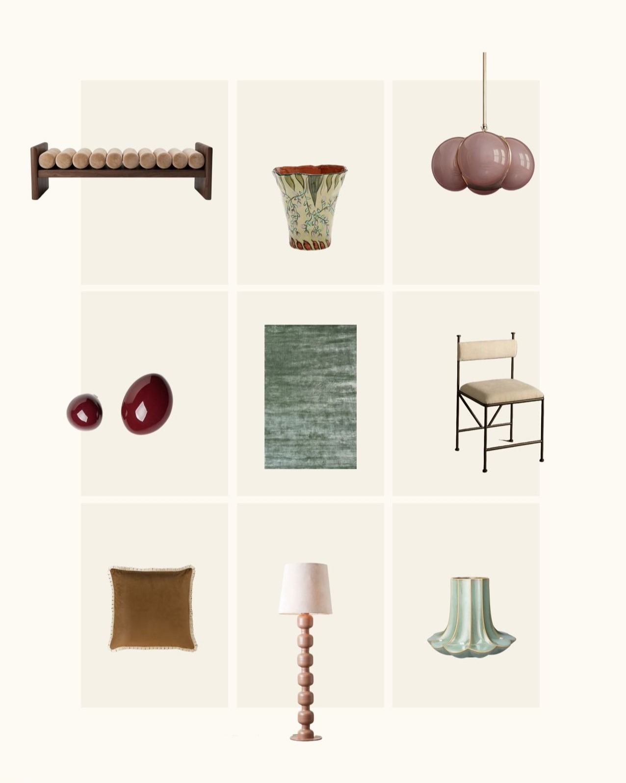 What do you think of this colour combination? This palette brings together muted green, dusty pink and rich burgundy. Earthy, layered and a little unexpected. A nod to traditional craftsmanship, but interpreted in a more contemporary way.
Would you use this combination in your home?
#InteriorDesign #ResidentialDesign #OliiveStudio #oliive_studio #ArtsAndCrafts #InteriorInspiration