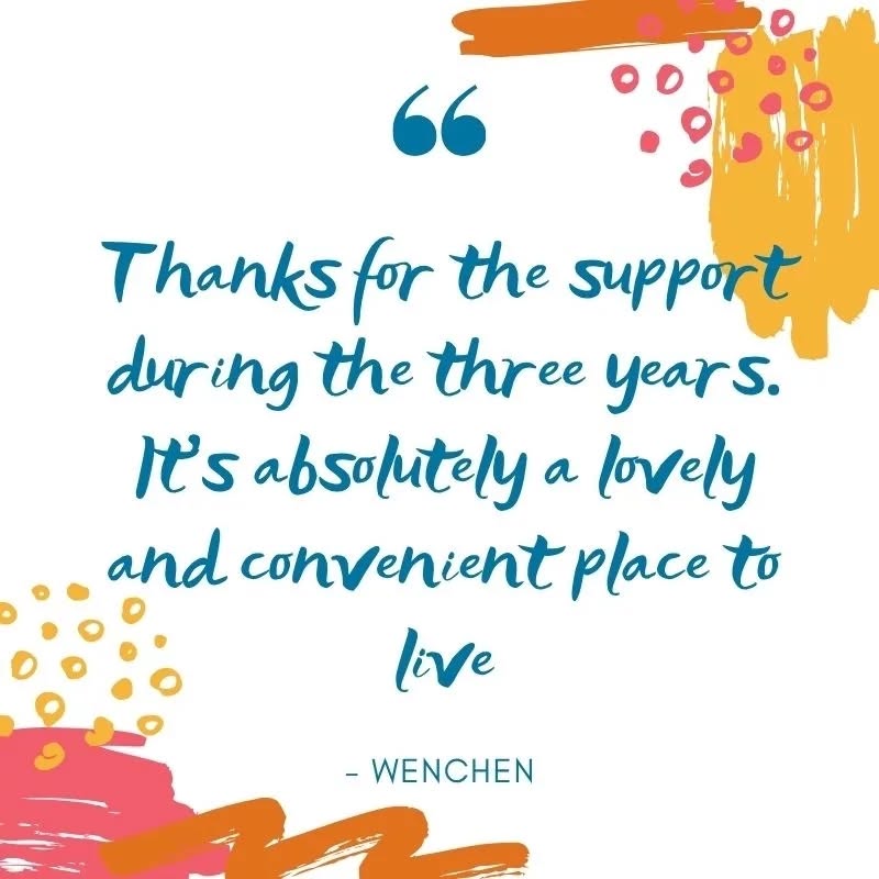 Creating comfortable, convenient homes where people can settle in and feel at home is exactly what Snug is all about. π‘
Thank you Wenchen for the lovely feedback - and for choosing Snug for the last three years! π₯°