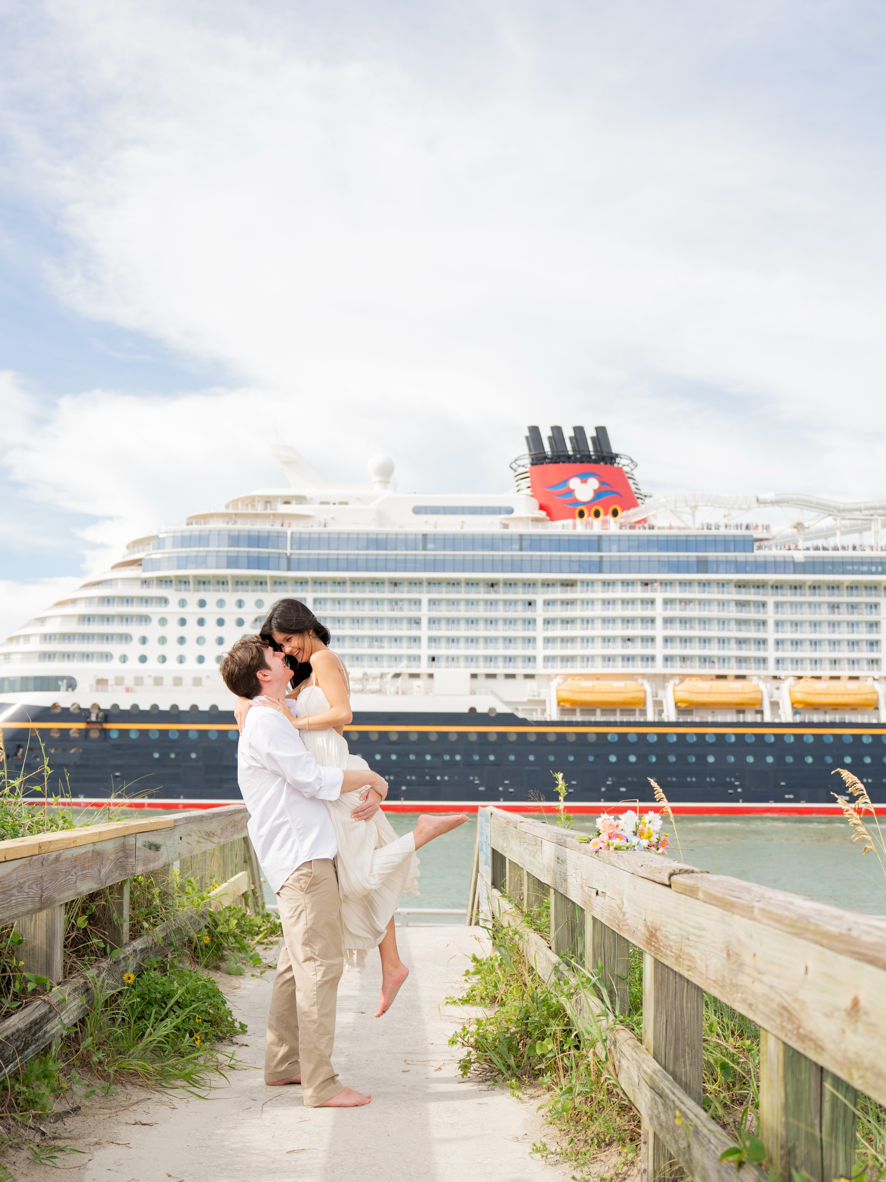 An engagement session so close to the venue you can hear the Sail-away Party. 🤭✨
The beauty of having a Florida-based photographer for your destination wedding leaving from Port Canaveral, we know the best spots! I will say though, the fomo while watching the ship leave port is BRUTAL. I’ll forever love the days where I finally get to meet my couples and feel all the excitement right alongside them for the first time. Can’t wait to celebrate these two on the Wish later this year. 🐭🚢✨
#disneycruiseweddingphotographer #disneycruisewedding #disneybride #disneyengagement #disneywishwedding