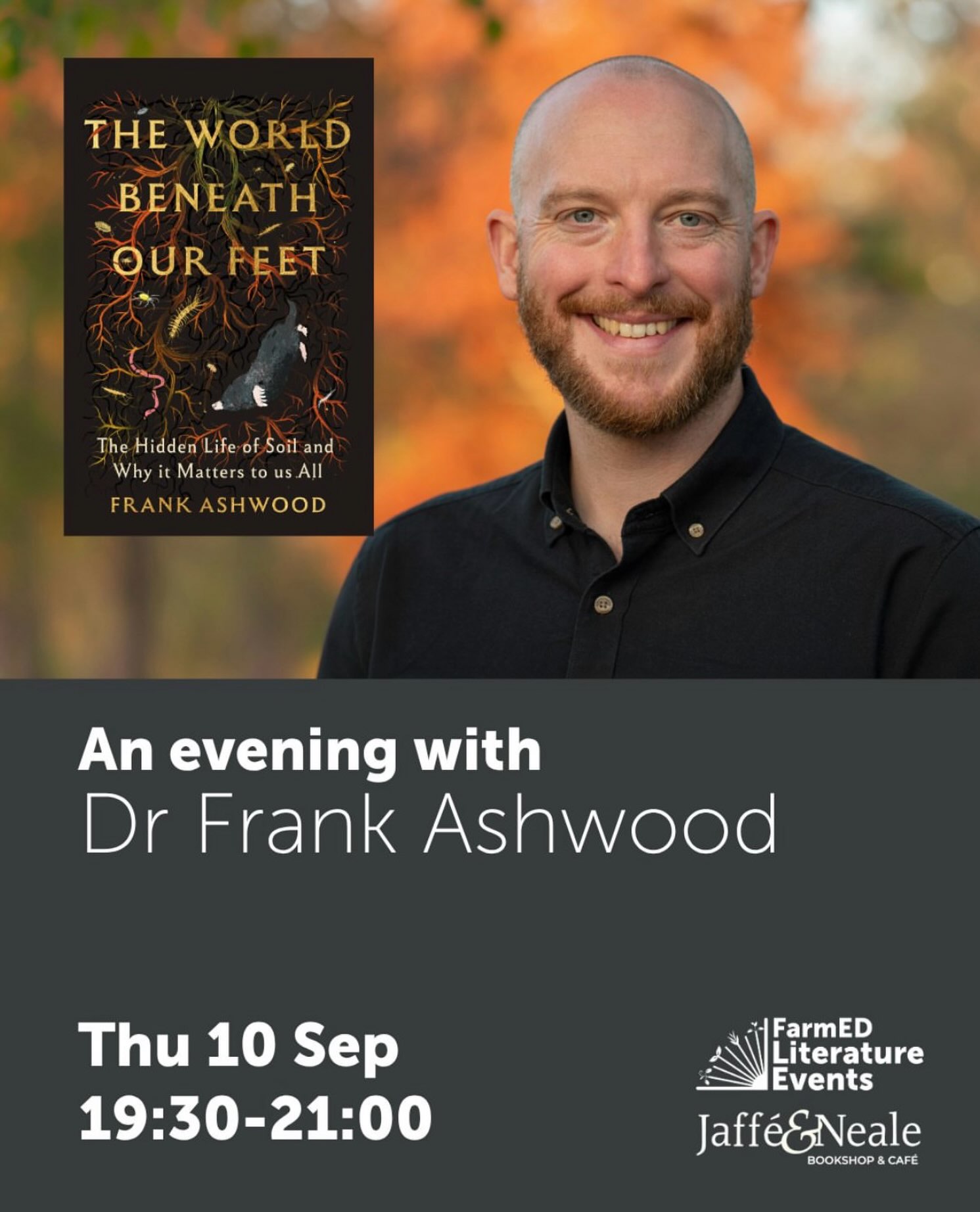 🌱 This Thursday at FarmED | The World Beneath Our Feet
There’s still time to book for what promises to be a fascinating evening @realfarmed this Thursday.
We all know how much starts with the soil but how often do we get the chance to look closely at the extraordinary world actually living within it?
Soil ecologist and macrophotographer Dr @frank.ashwood will be joining FarmED Co-Founder Ian Wilkinson for an evening exploring the hidden life beneath our feet, from the remarkable diversity of organisms living within our soils to the complex relationships that help keep them functioning.
The evening celebrates the publication of Frank’s new book, The World Beneath Our Feet, an immersive, microscopic journey through an ecosystem we depend upon every day but rarely get to see in such detail.
📅 Thursday 10 September | 7.30–9pm
📍 FarmED, Shipton-under-Wychwood
The @realfarmed bar will be open from 7pm, with an opportunity after the talk to buy a signed copy of the book.
🎟️ Tickets are £10 and still available – book via the FarmED website.
#SoilHealth #SoilEcology #FarmED #Farming #Cotswolds