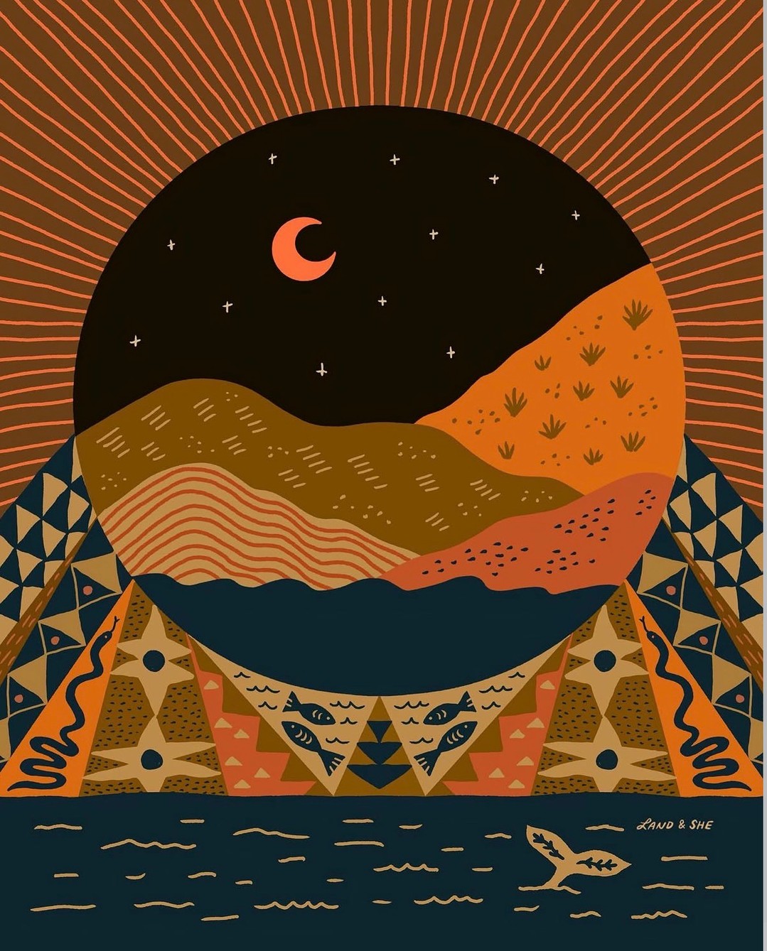 Fall Equinox Prayer 🍂
"On this day may you be held
in the harmony of light and dark
in the balance of life and death.
May you stand in peace
believing for one day
that all good things are possible
that all opposition has its counterpart
that you will be healed.
May you pause on this day
to feel the turning of the wheel
to hear the singing of the starts
to stand in the center
and fully know equilibrium."
~ Rebekah Myers
artwork by @landandshestudio