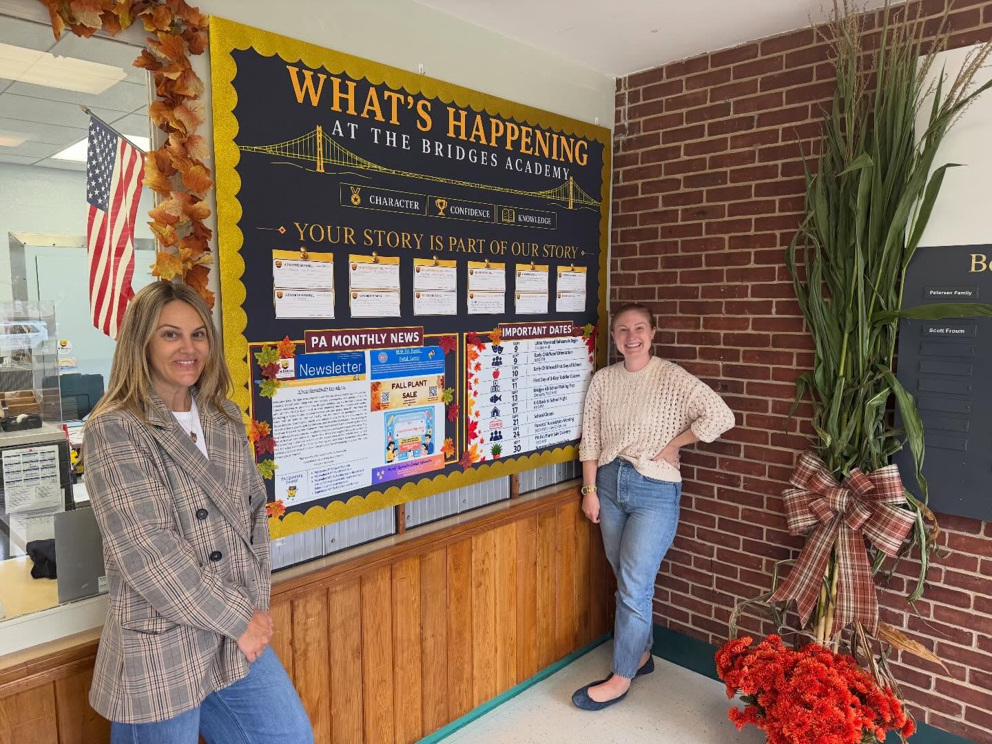 Thanks to the PAโs beautification committee (Sydney Dalvano and Michelle Steinhauser) for the beautiful lobby decor and new PA signage.
#thebridgesacademy #thebridgesacademyPA
