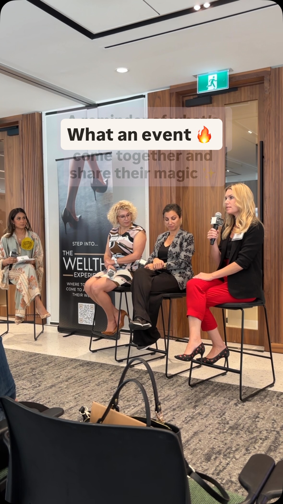 So many incredible nuggets from @thewellthexperience but I’ll share a few:
✨ The time is NOW. Stop waiting for some future time when things will align and just take action imperfectly.
✨ Your sleep is foundational to everything else. Prioritize it.
✨ Building a business requires endless resilience. Everyone hears about the big deals, but no one sees the relentless pursuit behind it. Thanks @daniskagan for this gem 💎
✨ Women need to search out more funding opportunities. They’re out there for us, just under-utilized.
What an honour to speak at the VIP night for this event and share a nervous system reset for people. The world needs more founders who are calm ☺️
#torontoentrepreneurs #torontofounders #femalefounders