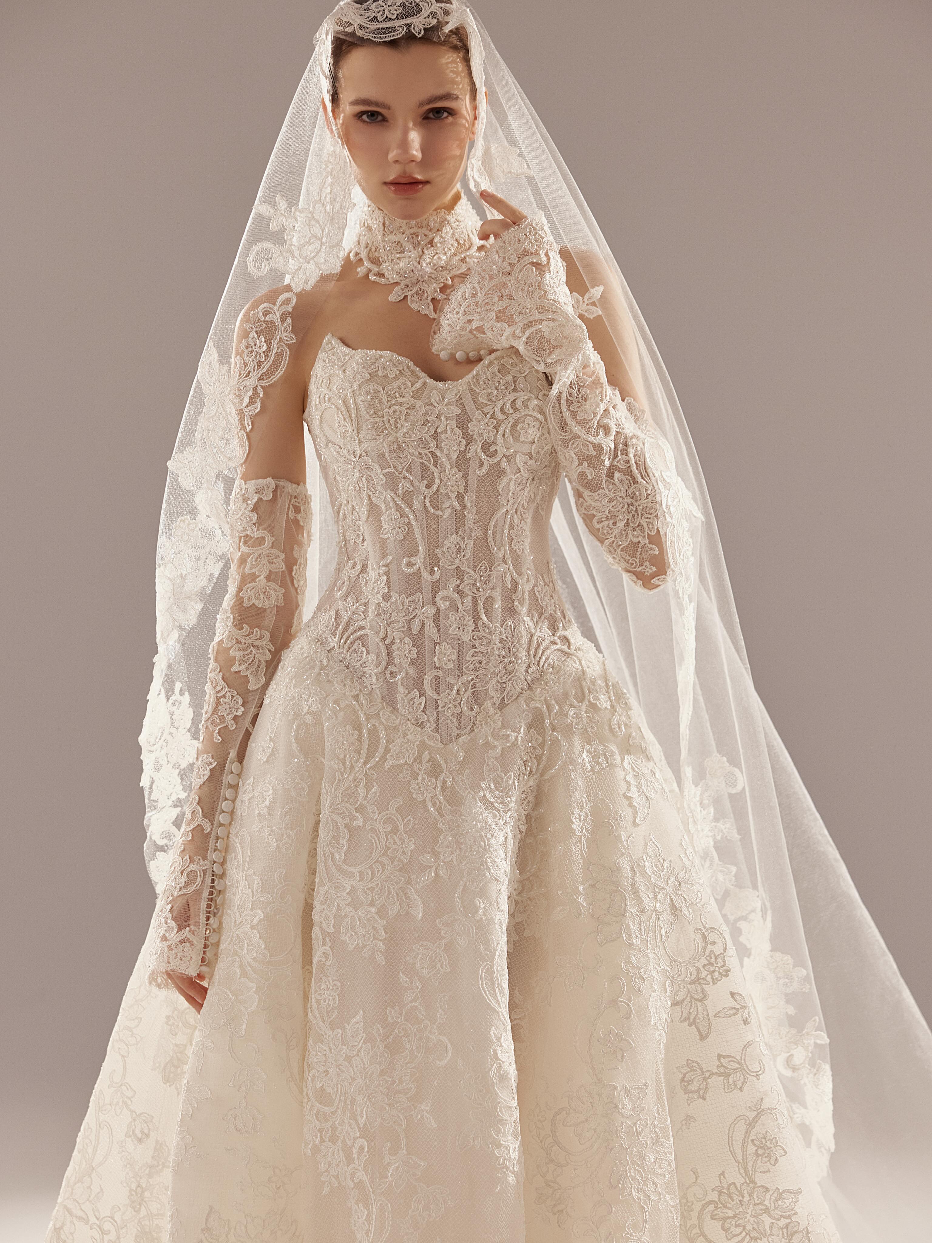 Lace, beads, and the art of transformation. 🤍
A sculpted silhouette wrapped in delicate lace, with intricate beadwork illuminating the bodice.
Finished with detachable lace sleeves and a matching choker, this gown offers a refined play of romance and versatility.
#laceballgown #orangecountybride #2027bride #bridaldetails #cherieamorbridal