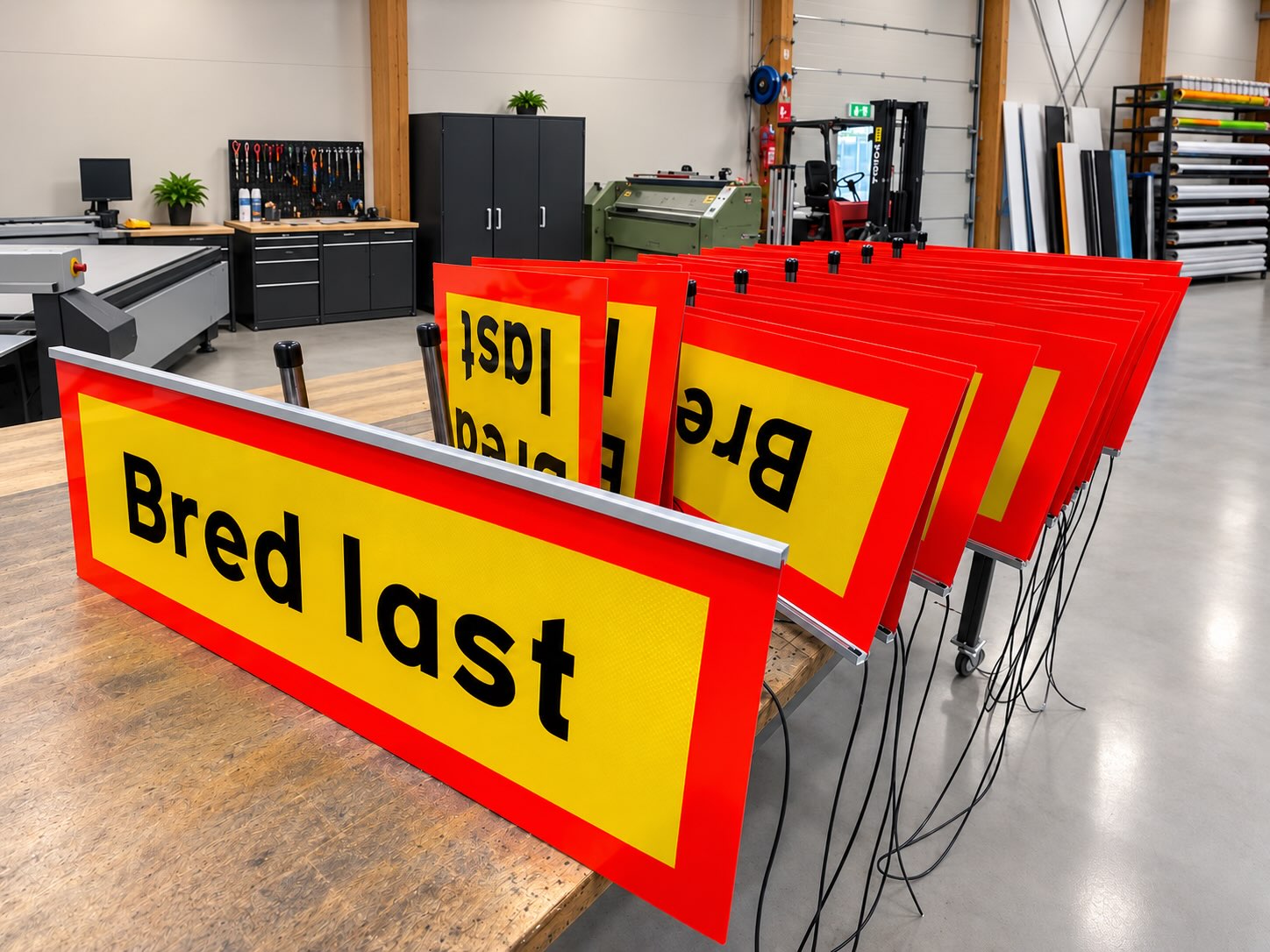 🚨 NYA REGLER – NYA SKYLTAR!
Nya regler för Bred last-skyltar innebär nya krav – och här är ett helt gäng på väg ut till kund. 👊
Tillverkade hos oss med högreflekterande material och LED-list, redo för många mil ute på vägarna.
Behöver ni uppdatera era skyltar efter de nya kraven? Hör av er så hjälper vi er! 🚛💨
#BredLast #Transport #Lastbil #Skyltar #Reflexskyltar